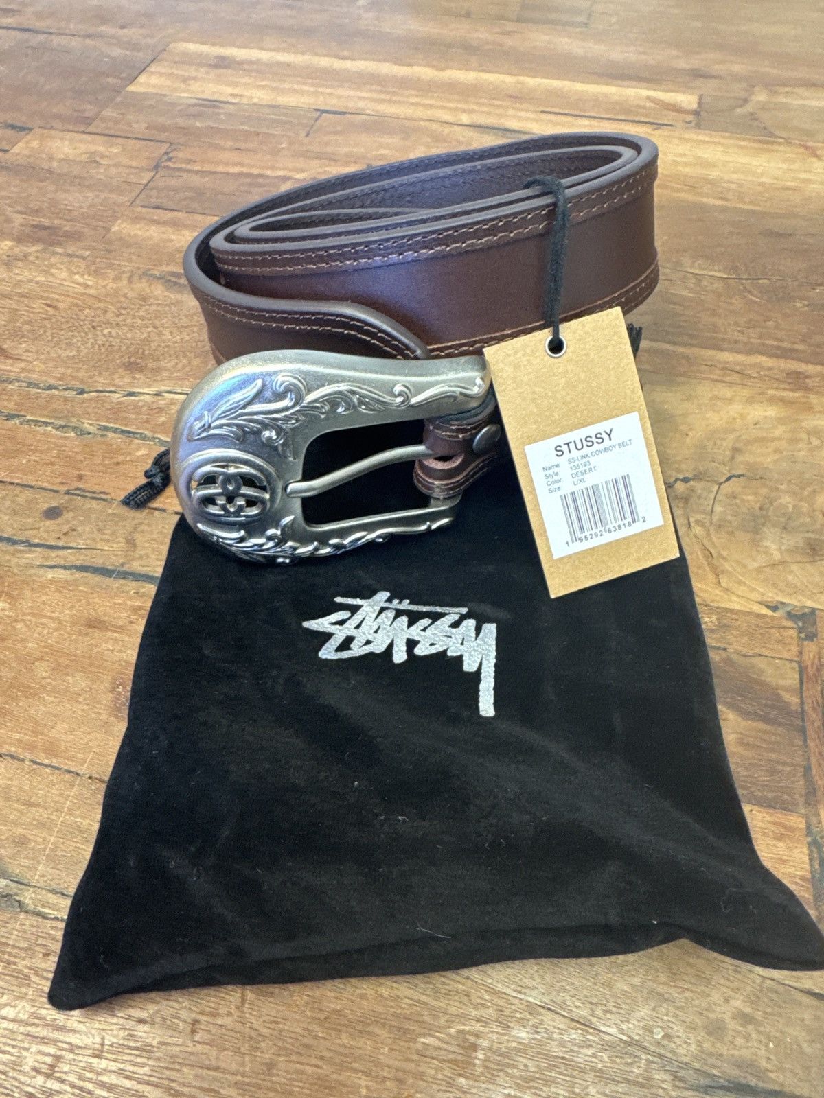 小物 Stussy SS-LINK COWBOY BELT Stussy SS-Link Cowboy Belt Black Men's - SS24 - US