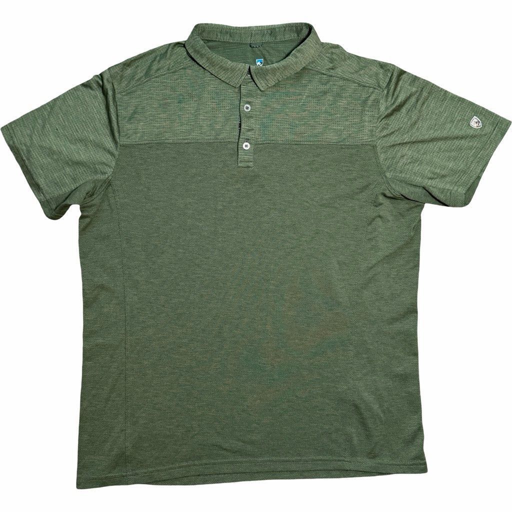 Kuhl Kuhl Short Sleeve Performance Polo Shirt Extra Large Green Size US XL / EU 56 / 4 - 2 Thumbnail