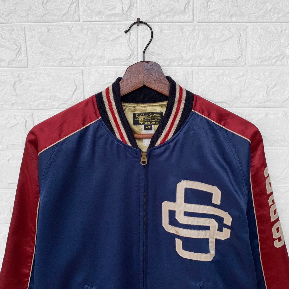 Sugar Cane VINTAGE STYLE EYES SUGAR CANES CLEMSON NYLON BOMBER JACKET Size US M / EU 48-50 / 2 - 6 Thumbnail