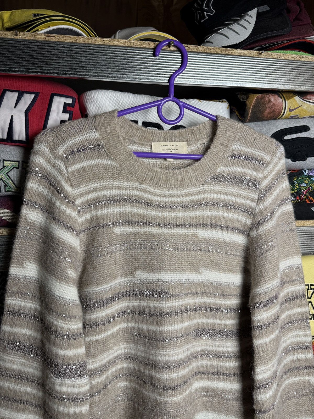 Sezane LA MAILLE SEZANE Sweater Crazy glitter Size S / US 4 / IT 40 - 3 Thumbnail