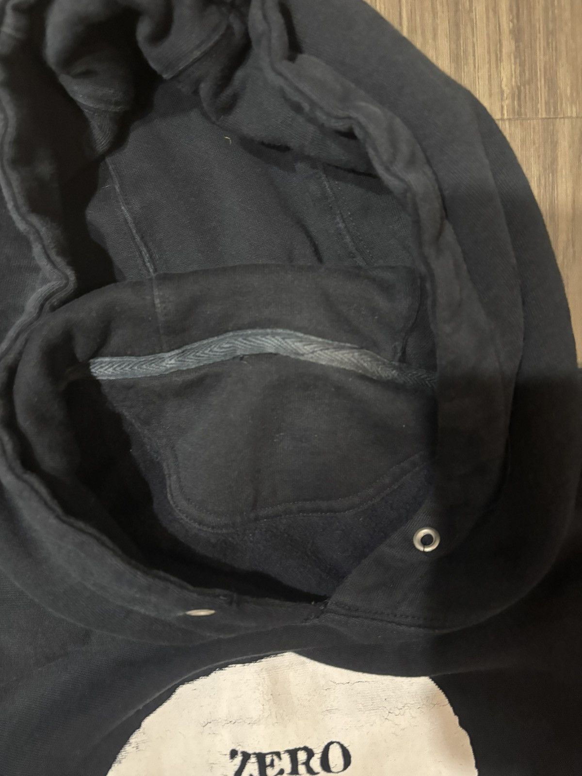 Other Vintage Zero Skateboards Hoodie L Black Skull Logo Skater Size US L / EU 52-54 / 3 - 3 Thumbnail