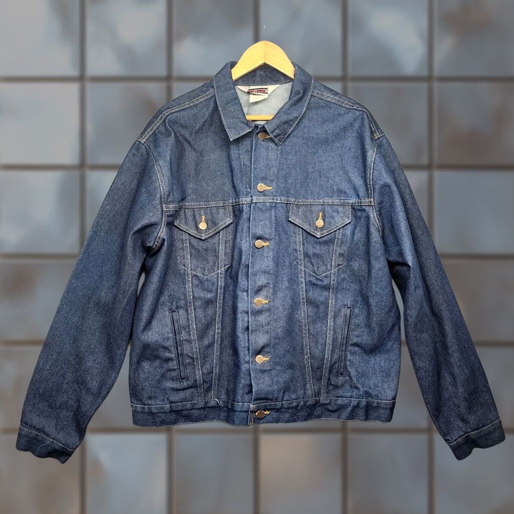 Vintage VINTAGE Big Mac Jacket Men's XXLT Blue Denim Trucker Workwear Utility Chore USA Jeans Shirt? Size US 39 - 1 Thumbnail