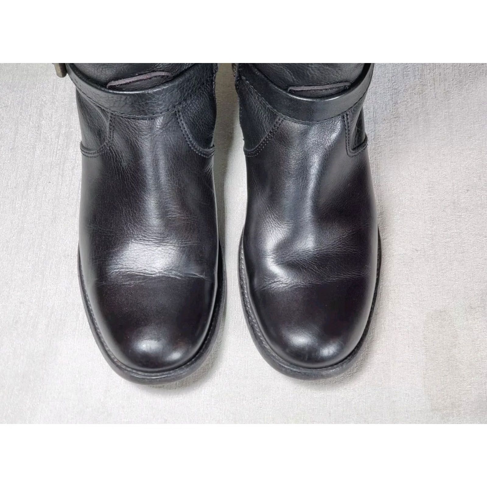 Frye FRYE Phillip Riding Boots Knee High Tall Black Leather Women's US 8.5 B Boots, Riding, Leather, Knee High, Black, Zap? Size US 9 / IT 39 - 7 Thumbnail