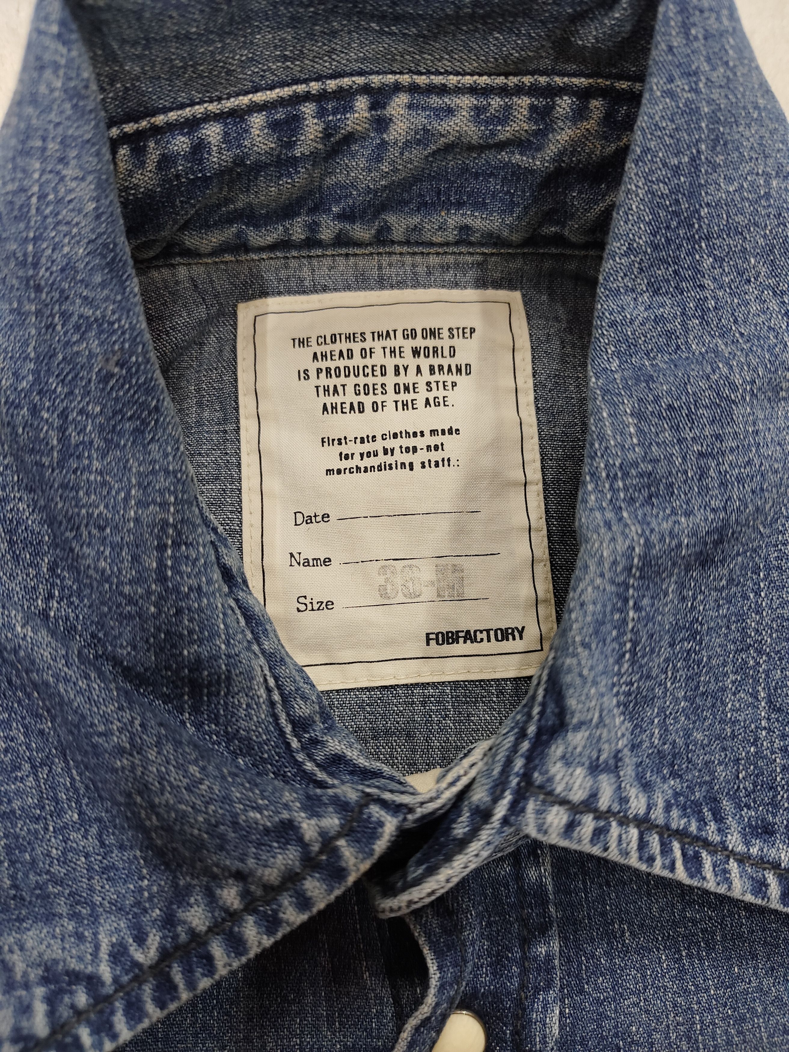 FOB Factory 🇯🇵FOB Factory 🇯🇵 Denim Shirt Size US M / EU 48-50 / 2 - 3 Thumbnail