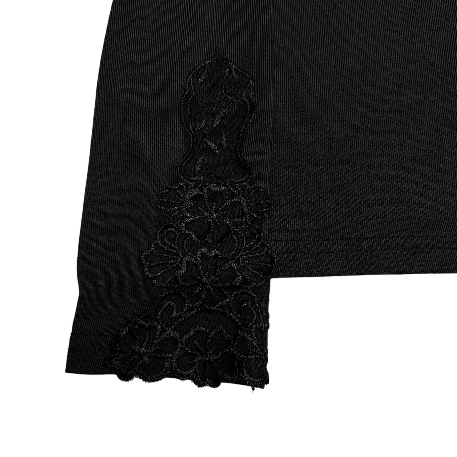 Other Woman’s Black Long Sleeve Top with Floral Lace Accents Size 3XL / US 20-22 - 5 Thumbnail