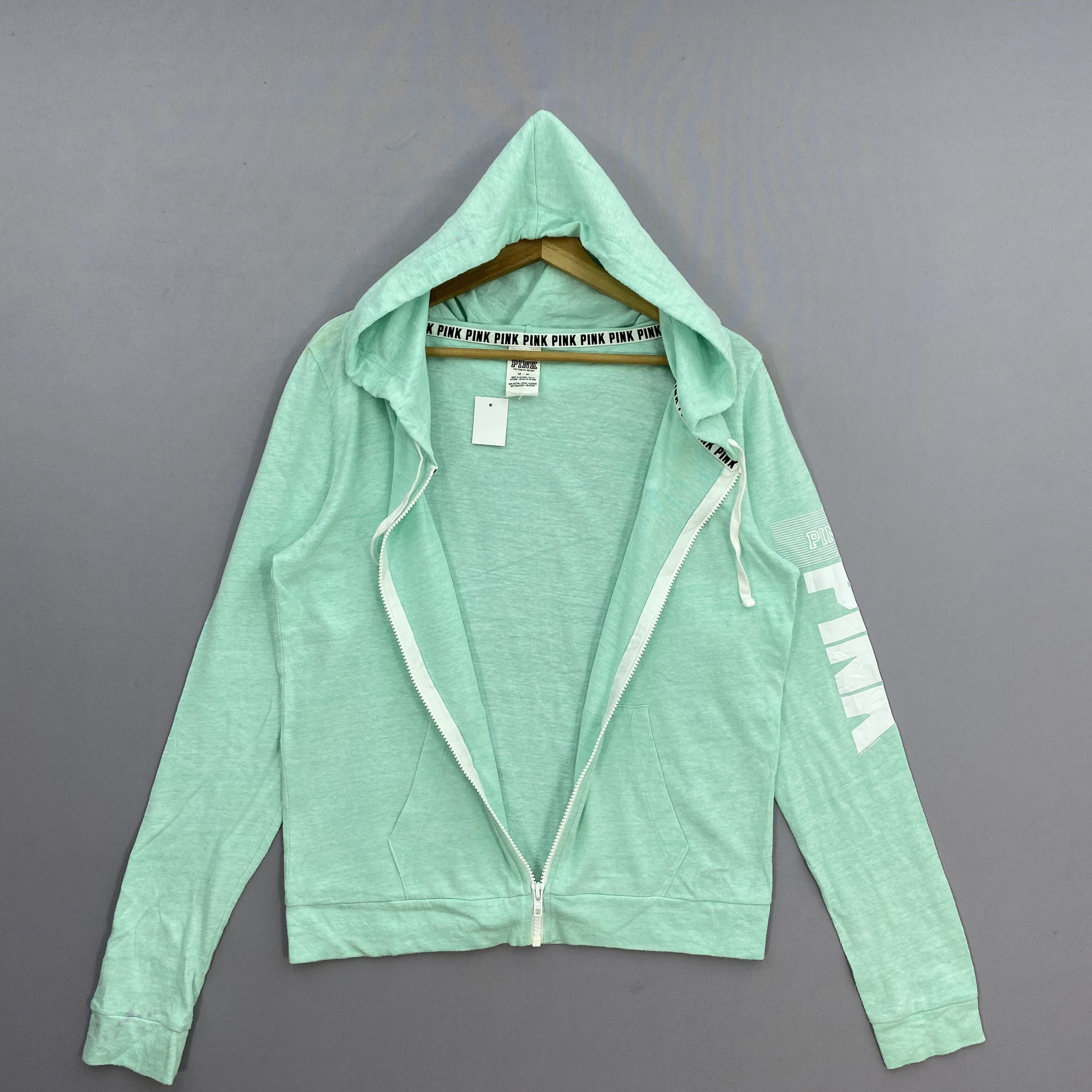 Vintage Vintage Victoria’s Secret Pink Full Zip Hoodie Sweatshirt Size M / US 6-8 / IT 42-44 - 2 Thumbnail