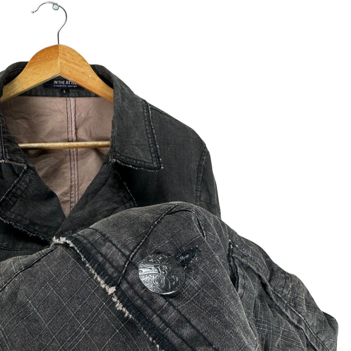 In The Attic 🌟IN THE ATTIC DENIM BUTTON JACKET Size L / US 10 / IT 46 - 7 Thumbnail