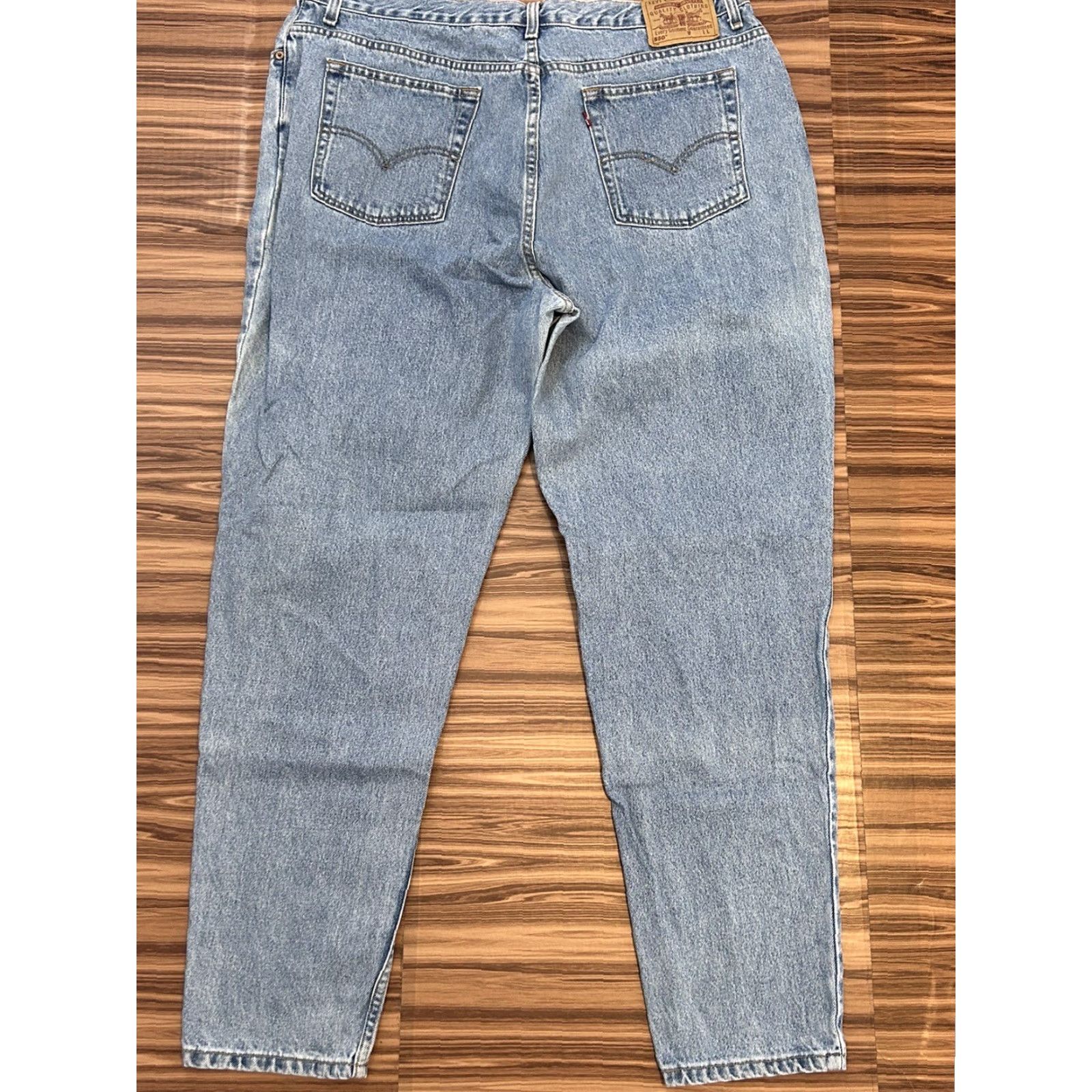 Levi's Levis 550 Relaxed Fit Tapered Leg Womens Medium Wash Blue Denim Jeans sz 24W Size 42" / US 20 - 2 Thumbnail