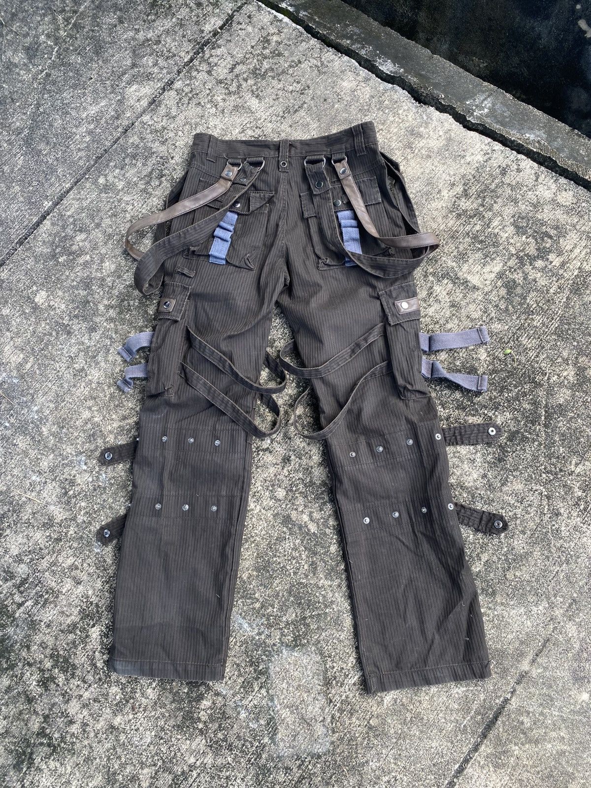 If Six Was Nine Vintage Japanese Brands Street Republic Bondage Cargopants Size US 31 - 7 Thumbnail