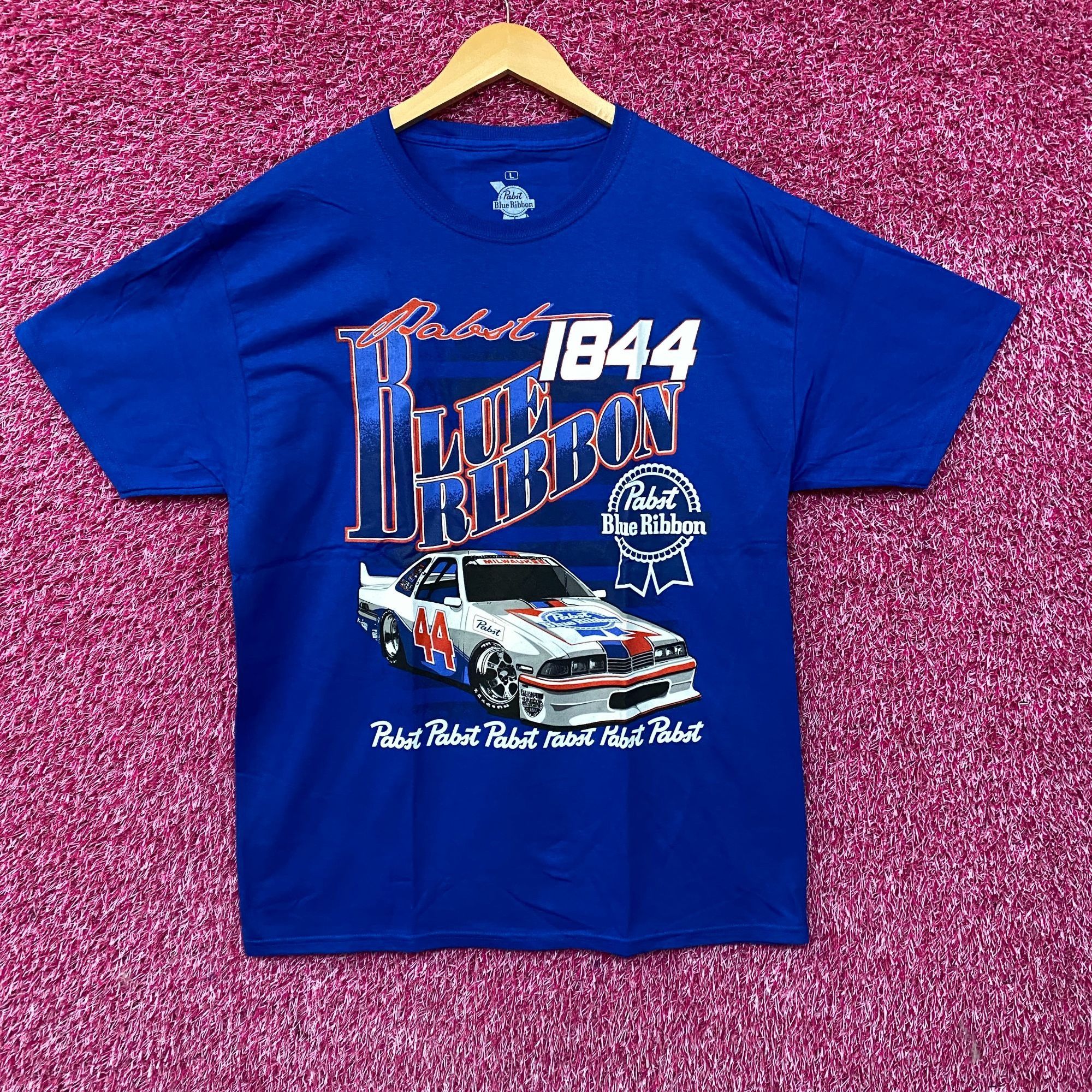 Pabst Blue Ribbon Pabst Blue Ribbon Racing 1844 Promo T-Shirt Large Size US L / EU 52-54 / 3 - 1 Thumbnail