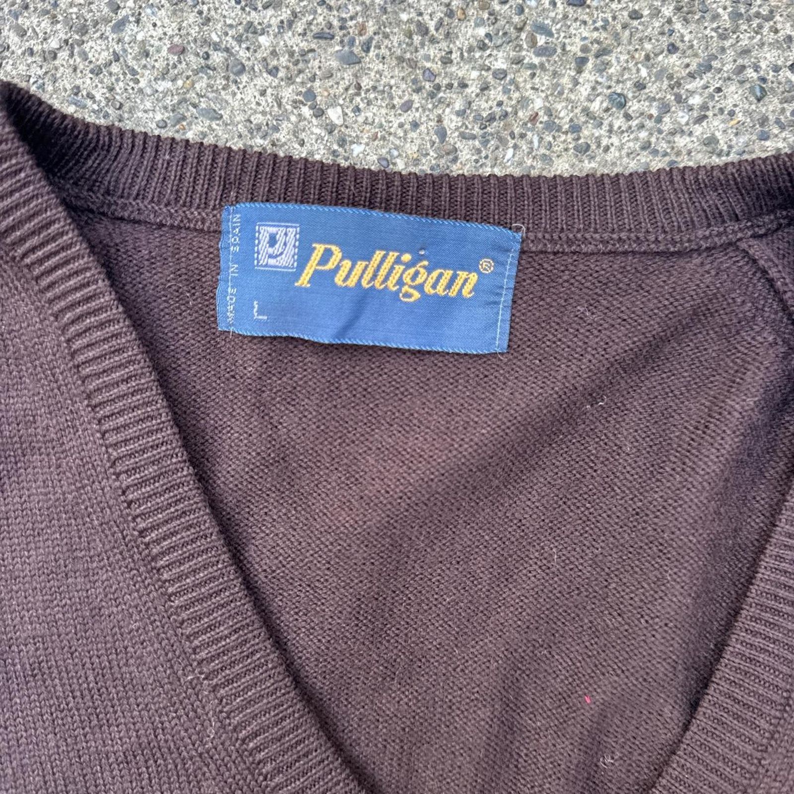 Other Vintage Wool Pulligan Brown Sweater Made Spain – Size Large Size US L / EU 52-54 / 3 - 4 Thumbnail