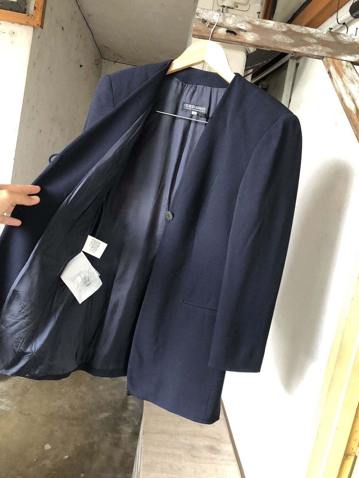 Giorgio Armani Giorgio Armani Single Breasted Blazer Jacket Blue Size XS / US 0-2 / IT 36-38 - 13 Thumbnail