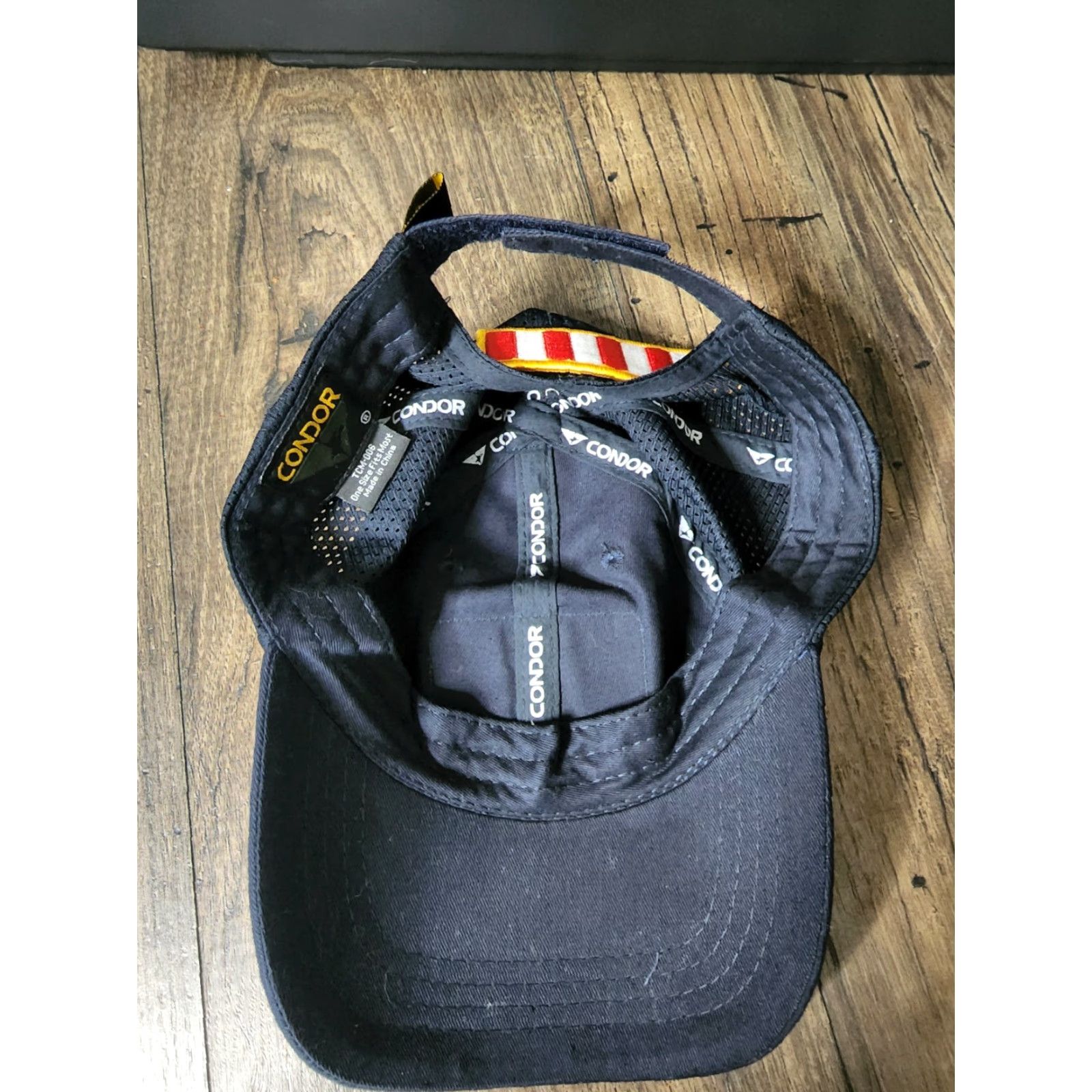Vintage Condor Cap Adjustable Baseball Cap Men Blue Strap Back Tactical Hat Patches USA Don’t Give Up The Ship baseball cap Size ONE SIZE - 4 Thumbnail