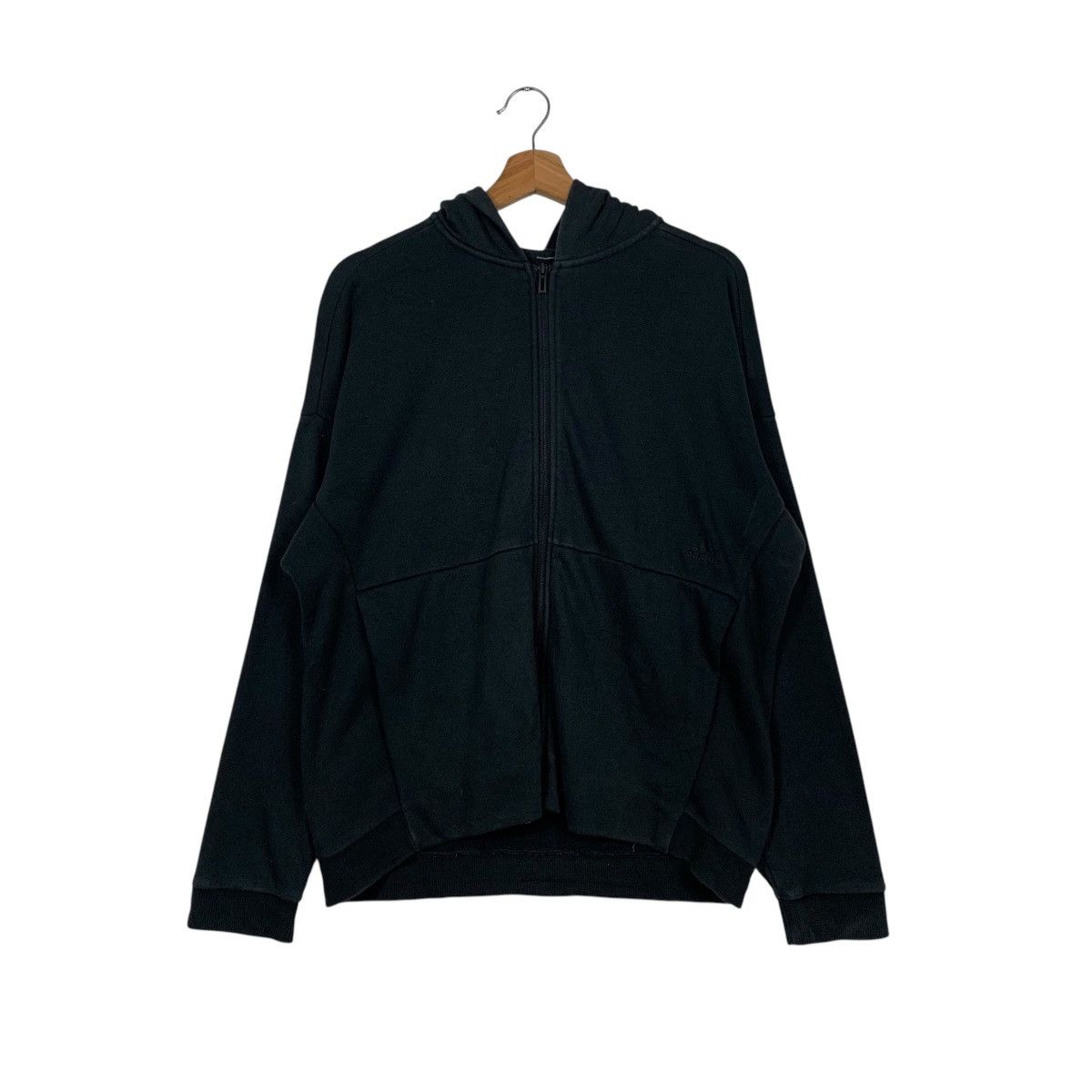 Adidas ADIDAS Big Logo Zipper Hoodies Sweatshirt #1787-C79 Size US L / EU 52-54 / 3 - 10 Thumbnail