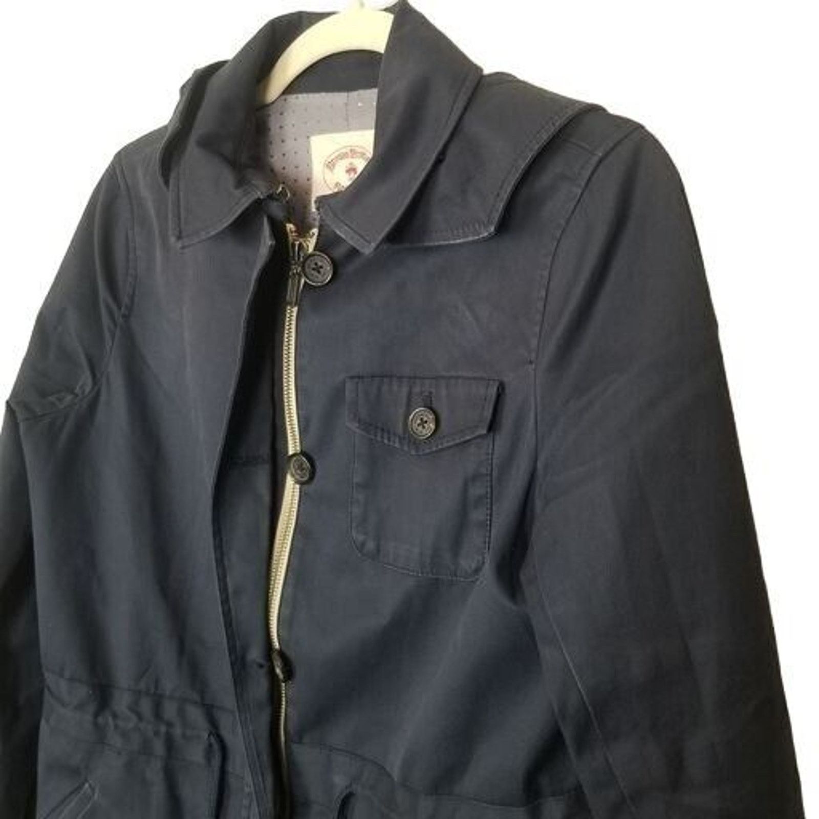 Brooks Brothers Brooks Brothers Women Parka jacket Full Zip 4 Navy Blue Hood Size S / US 4 / IT 40 - 4 Thumbnail