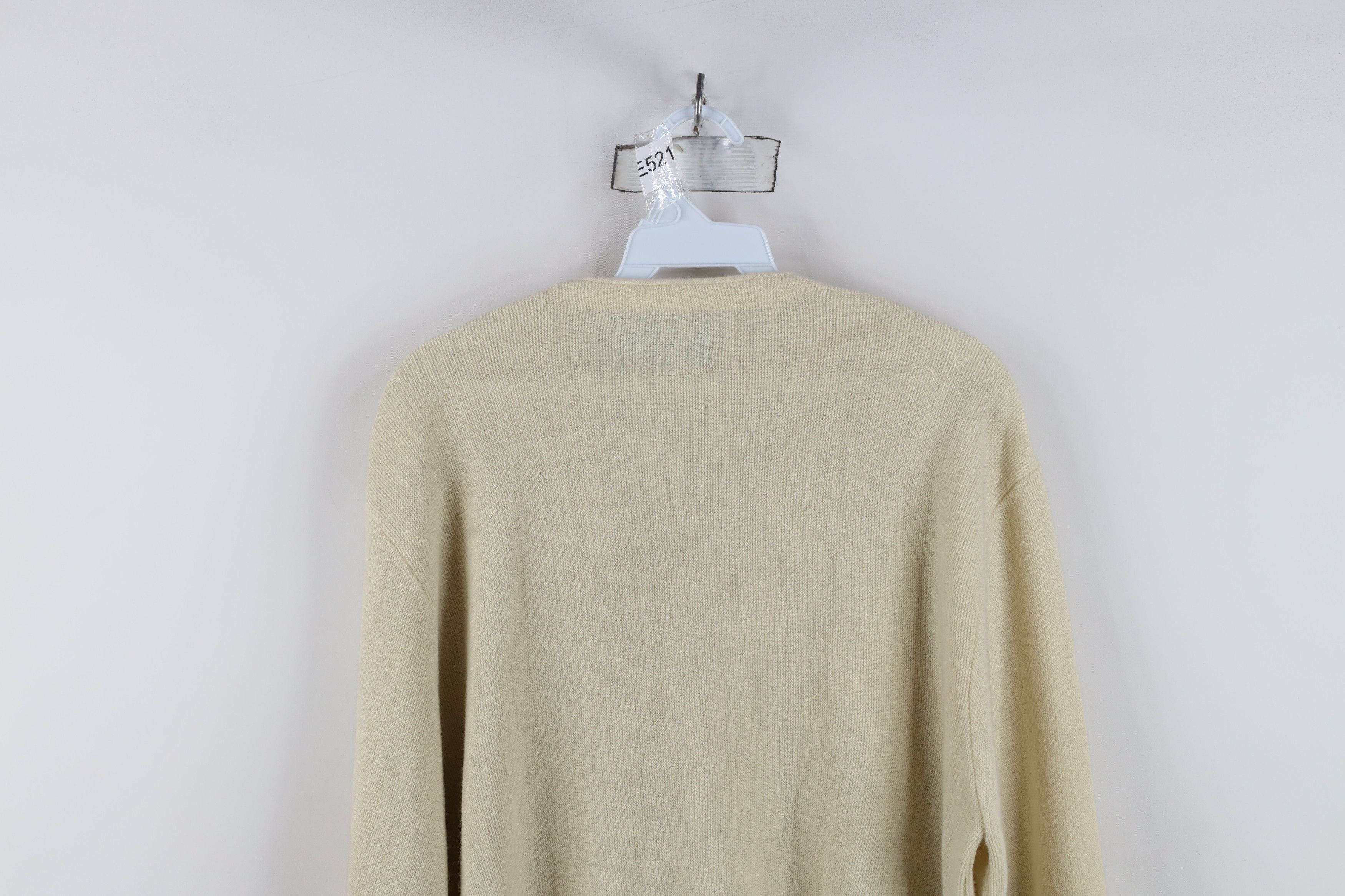 Vintage Vintage 70s Streetwear Button Cardigan Sweater Beige USA Size US M / EU 48-50 / 2 - 12 Thumbnail