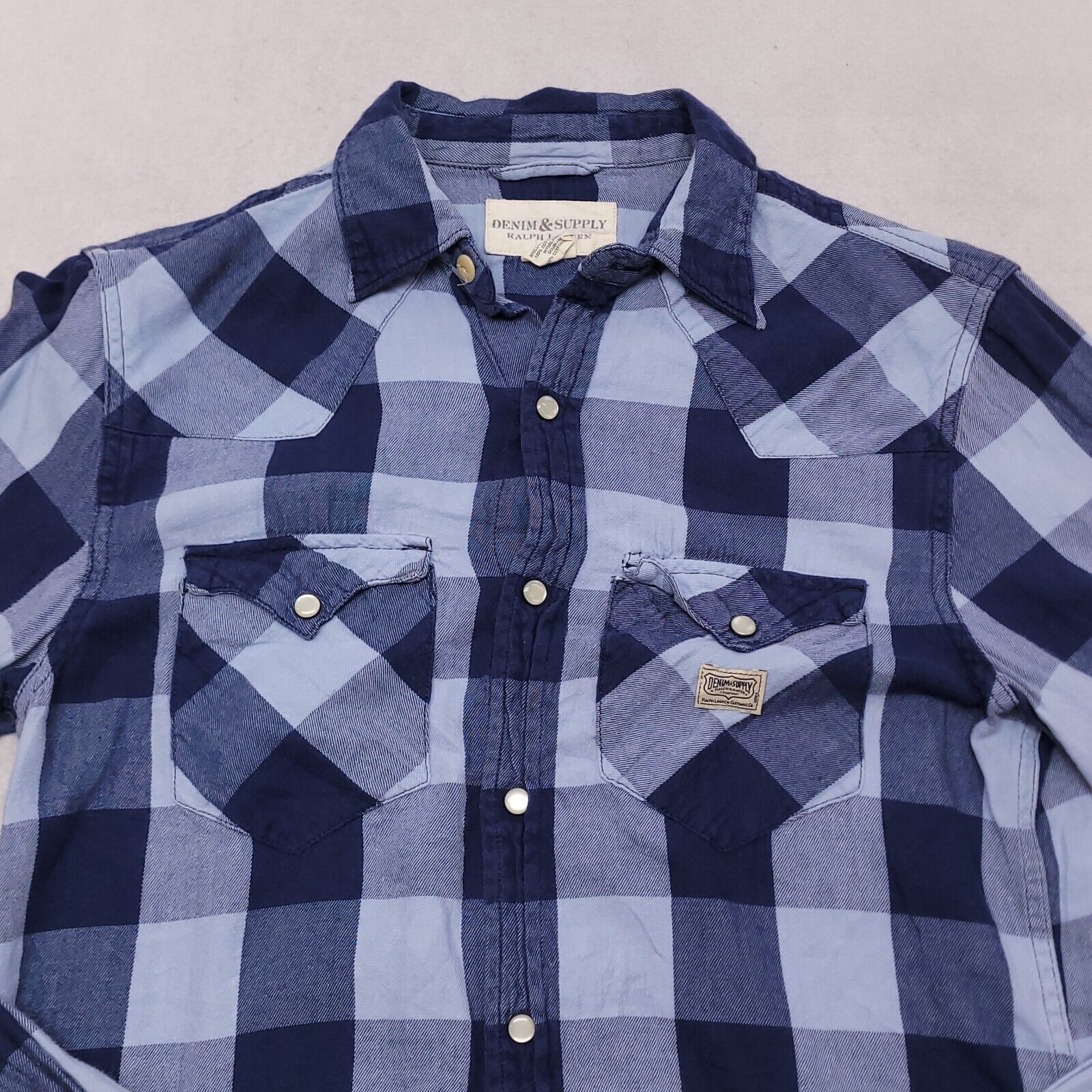 Ralph Lauren Ralph Lauren Buffalo Check Flannel Shirt Mens Size S Blue Size US S / EU 44-46 / 1 - 1 Thumbnail