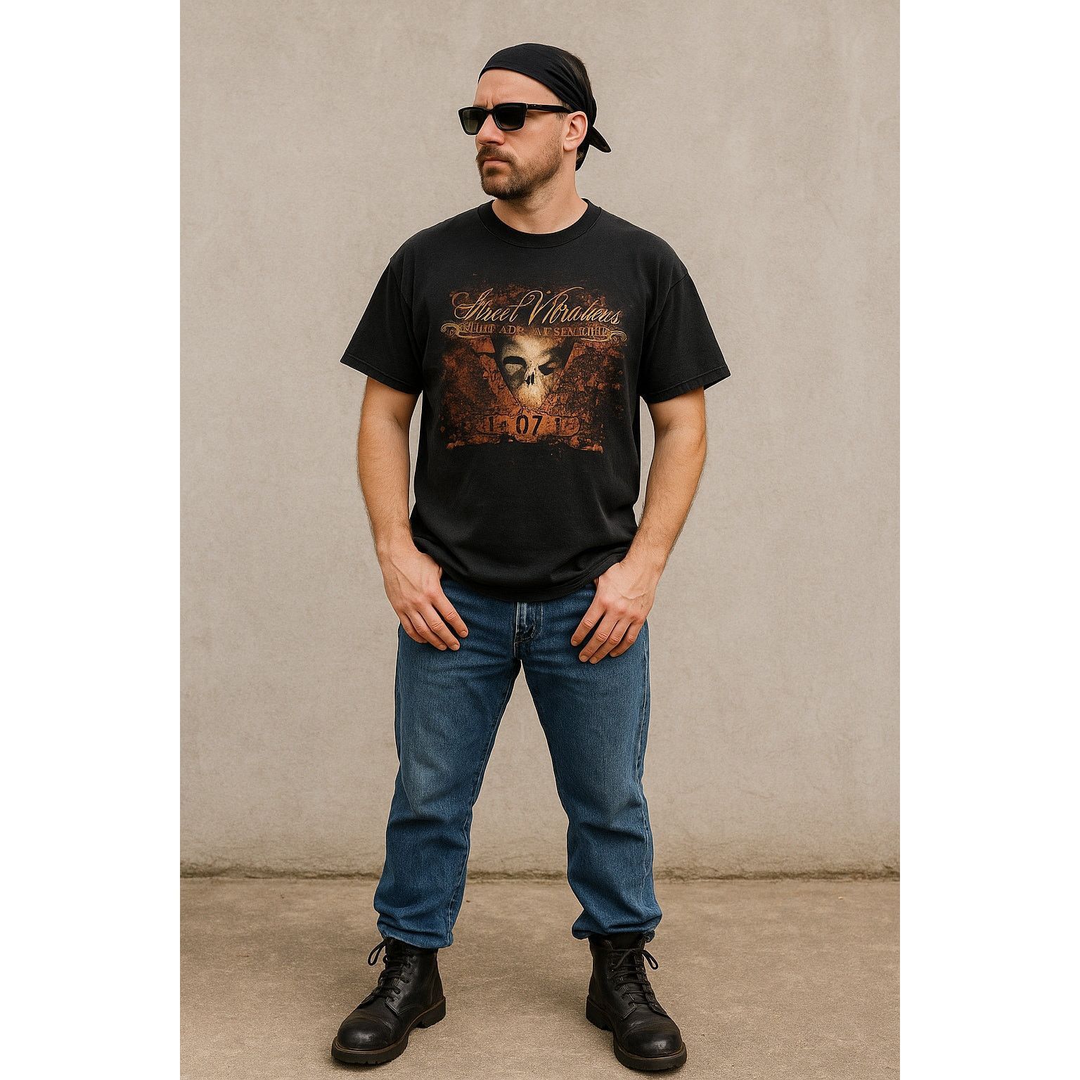 Hanes Vintage 2007 Street Vibrations Reno Skull Graphic Tee XL Size US XL / EU 56 / 4 - 1 Thumbnail