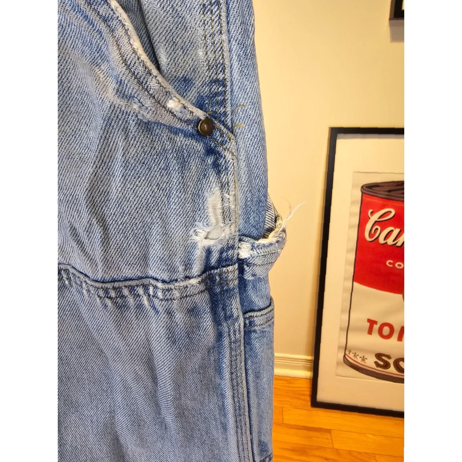 Carhartt VINTAGE Carhartt Denim Double Knee Work Jeans Pants Mens 30x30 Blue Carpenter Canvas 90s Jeans Mens Size US 30 / EU 46 - 6 Thumbnail