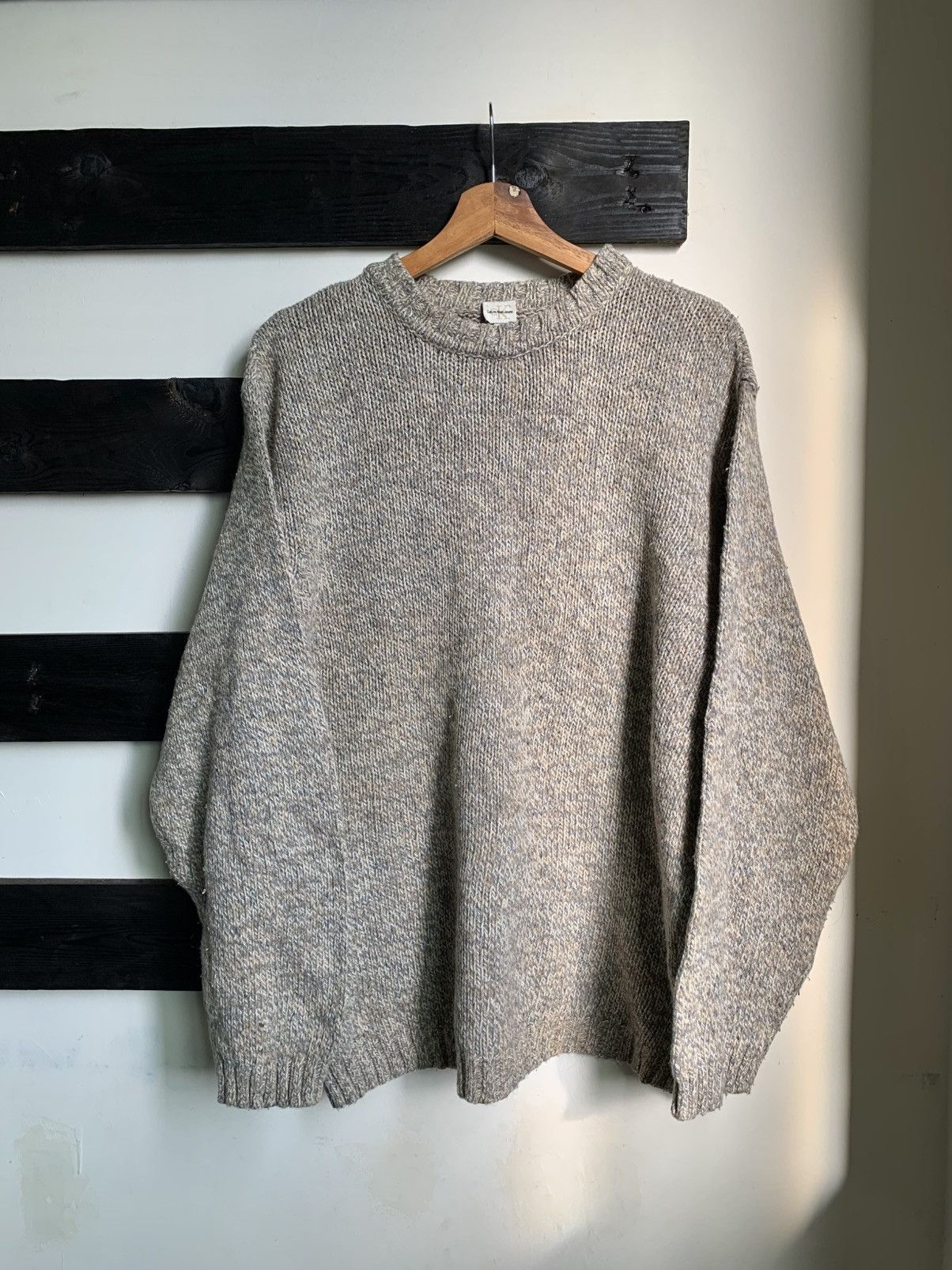 Calvin Klein × Vintage Vintage Calvin Klein Mens Knit Sweater Size US L / EU 52-54 / 3 - 1 Thumbnail
