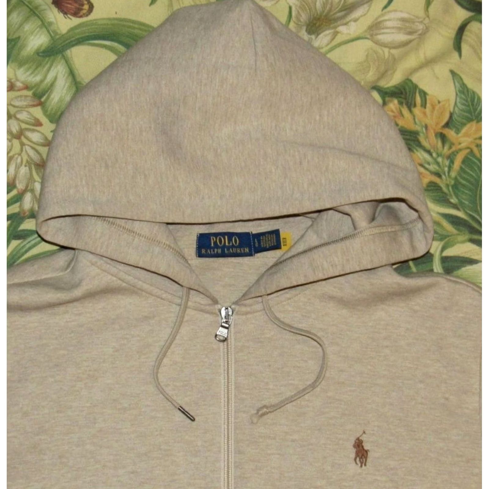 Ralph Lauren Polo RALPH LAUREN Tan Cotton Blend Full Zip Hooded Sweater Large Size US L / EU 52-54 / 3 - 2 Thumbnail