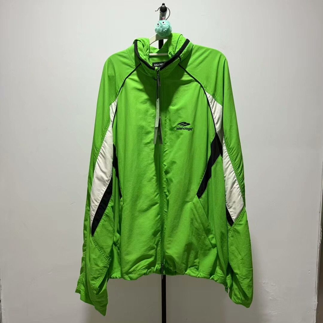 Balenciaga Balenciaga 3B Logo Zip Jacket Green Size US M / EU 48-50 / 2 - 1 Thumbnail