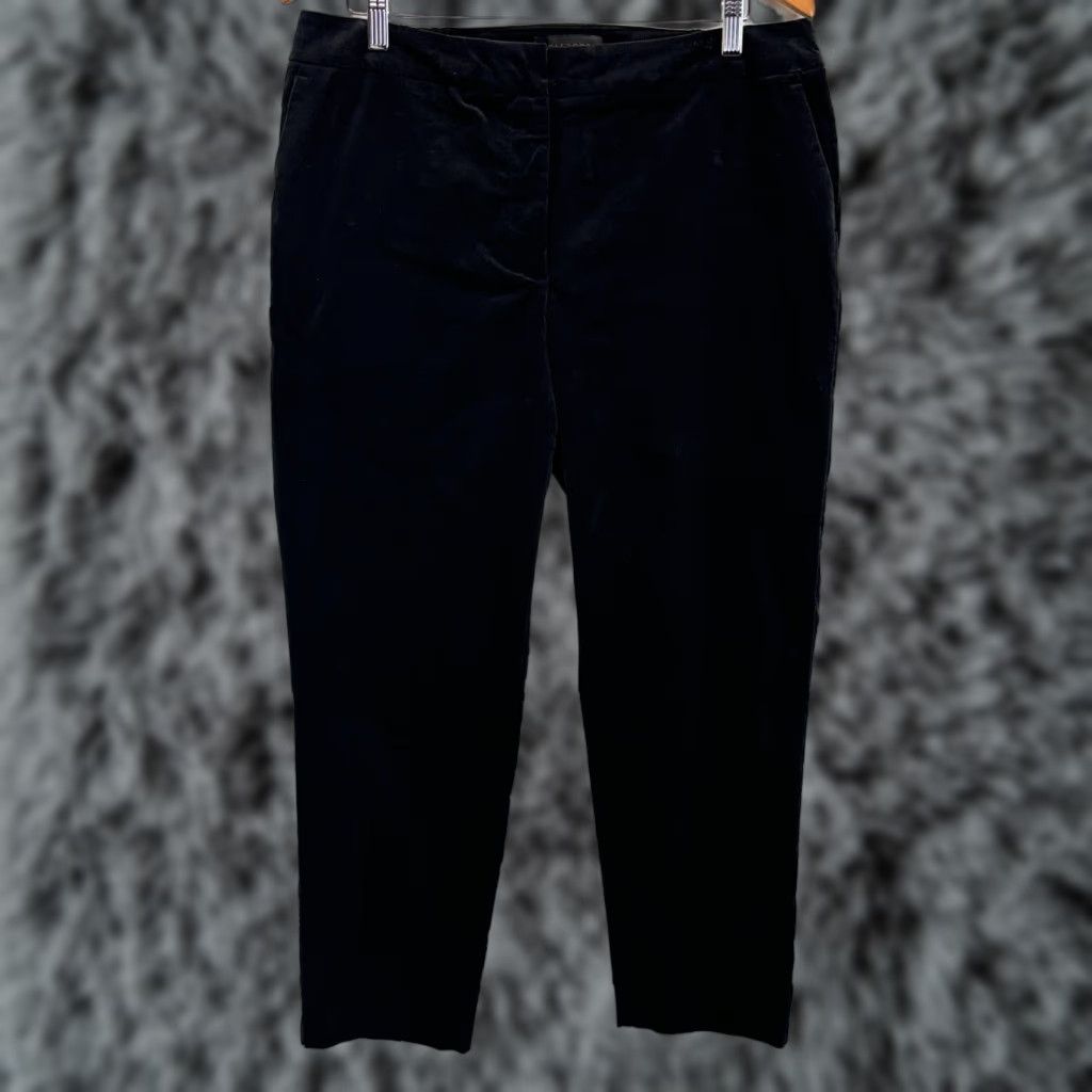Talbots Talbots Hampshire Ankle Velvet Pants 14W Plus Black Elastic Sides Womens Size 36" / US 14 / IT 50 - 1 Thumbnail
