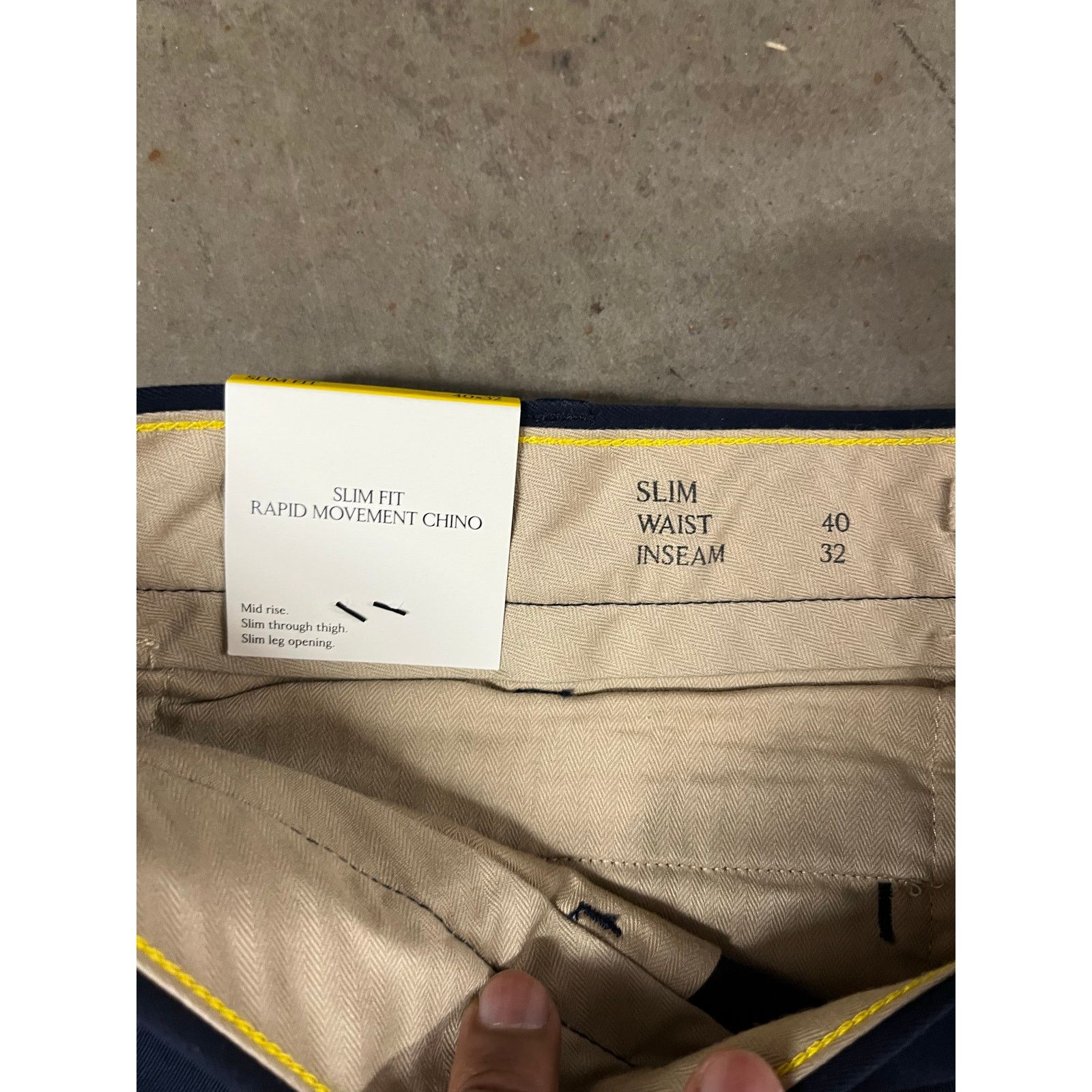 Banana Republic Banana Republic- SLIM RAPID MOVEMENT CHINO/ 40x32/ blue/NWT Size US 40 / EU 56 - 5 Thumbnail