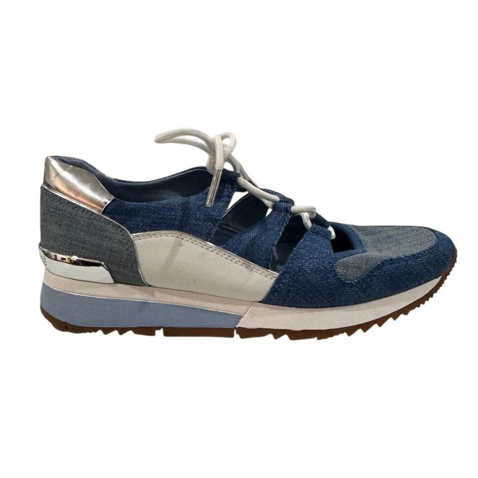 Michael Kors *DS23 MICHAEL KORS Women's Liv Trainer Sneakers Denim Size 6 Size US 6 / IT 36 - 3 Thumbnail