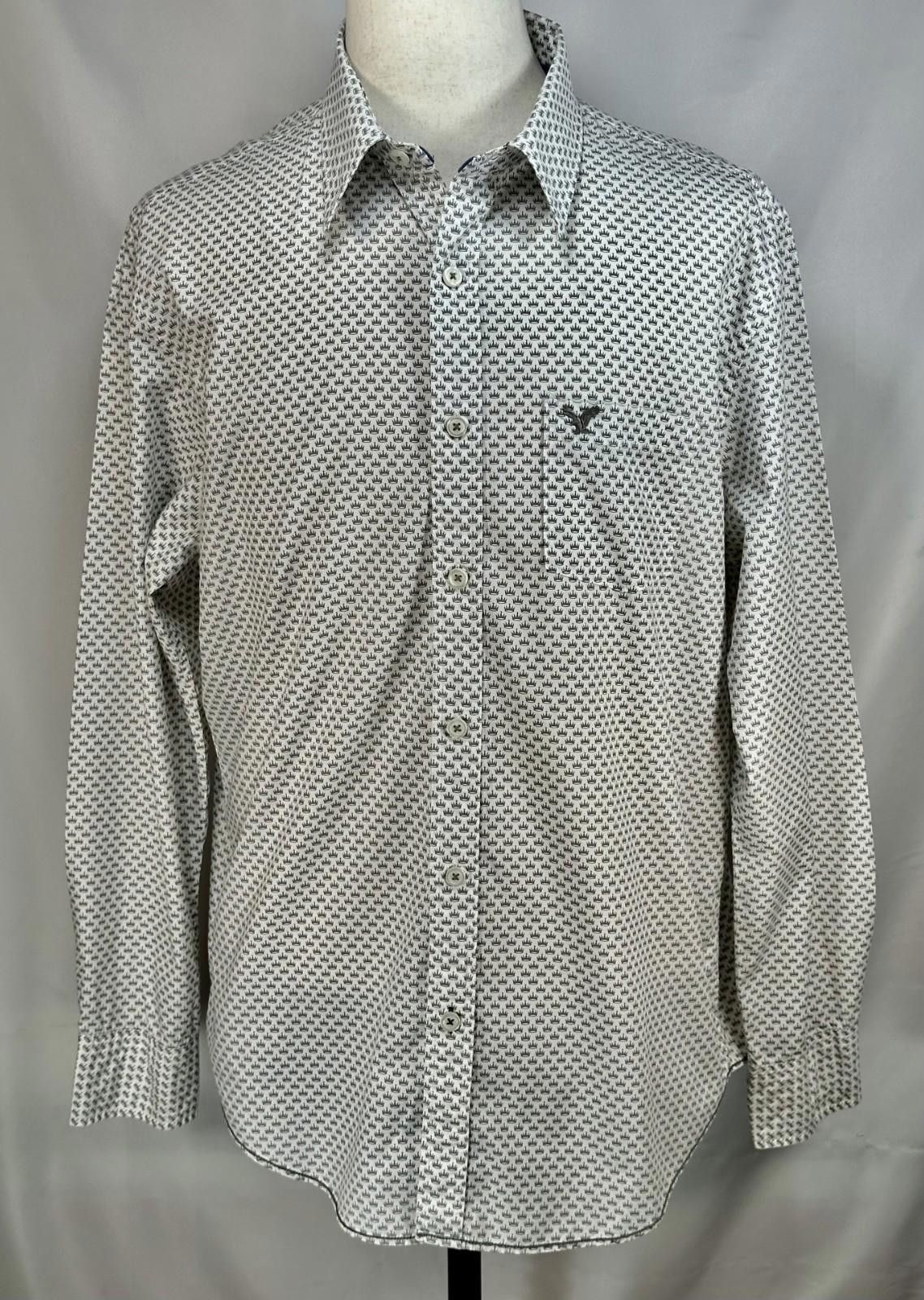 American Eagle Outfitters American Eagle Vintage Fit Button Up Shirt White Men's XL Size US XL / EU 56 / 4 - 1 Thumbnail