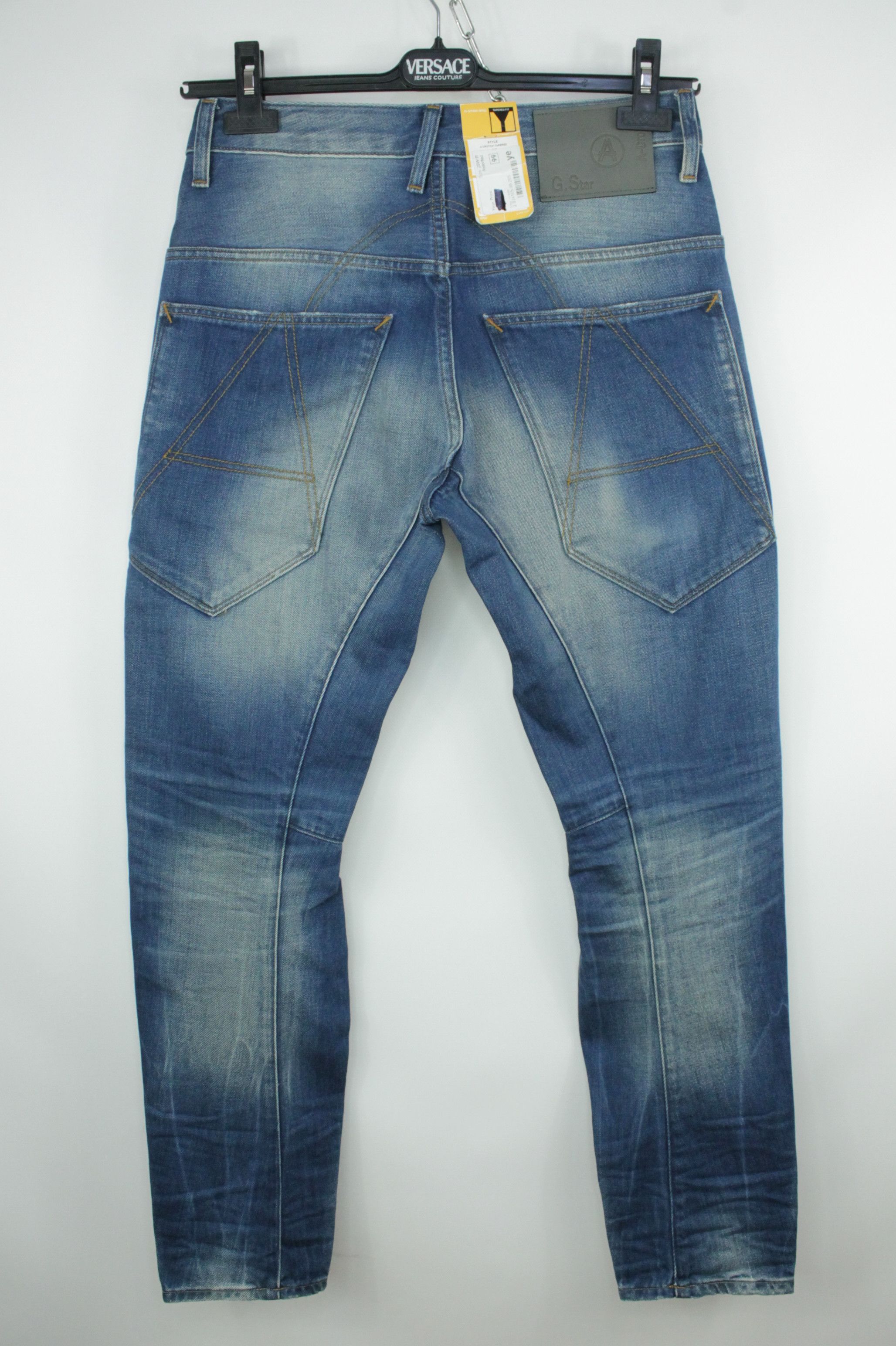 G-Star G-Star Raw A Crotch Tapered Blue Denim Jeans Men's Size US 29 - 1 Thumbnail