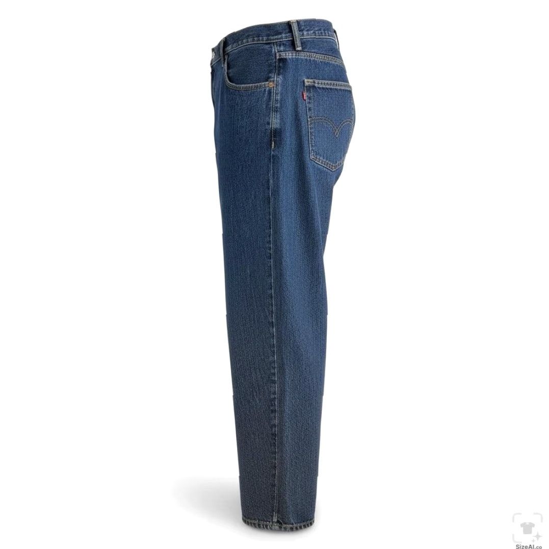 Levi's Levi's 550 Jeans Mens 48x29 Blue Medium Wash Relaxed Tapered Denim Zip Fly Jeans Boys Mens Womens Size US 32 / EU 48 - 3 Thumbnail