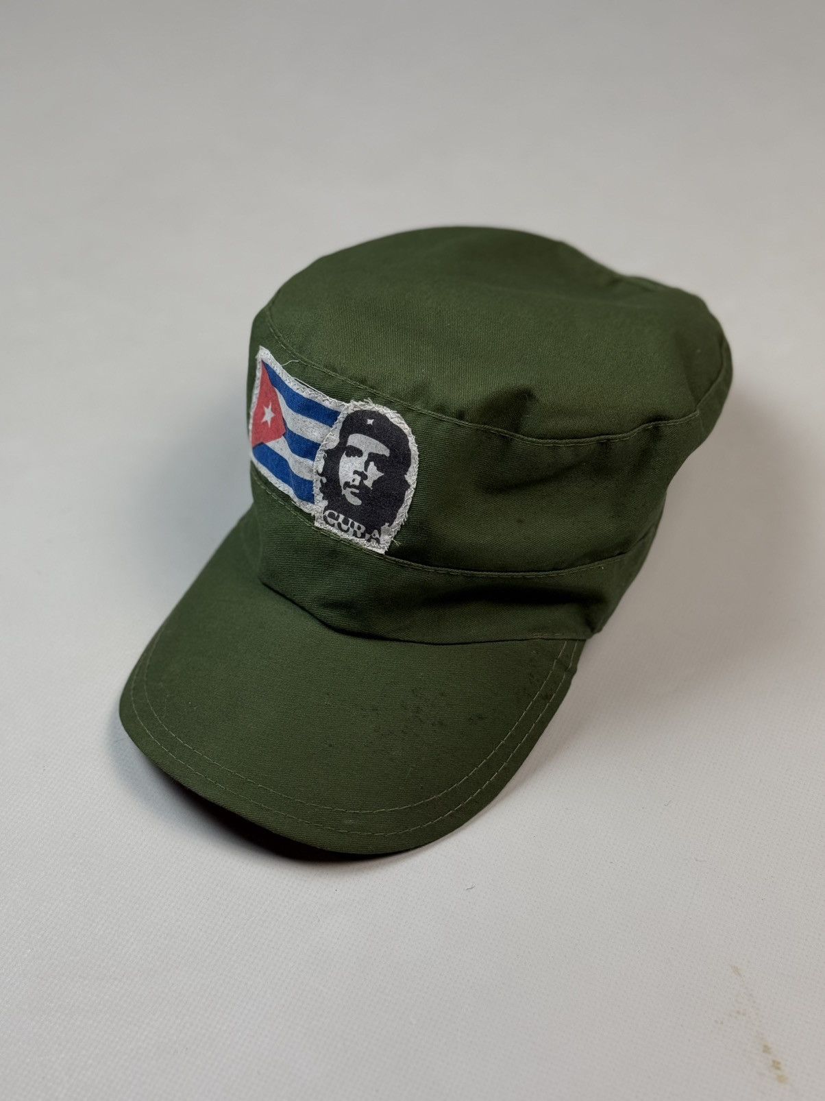 Vintage Che Guevara Cuban Flag Vintage Military Army Strapback Cap Size ONE SIZE - 1 Thumbnail