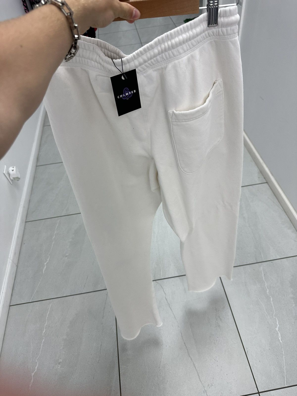 HELLSTAR Hellstar White Classic Logo Sweatpants Size US 36 / EU 52 - 2 Thumbnail