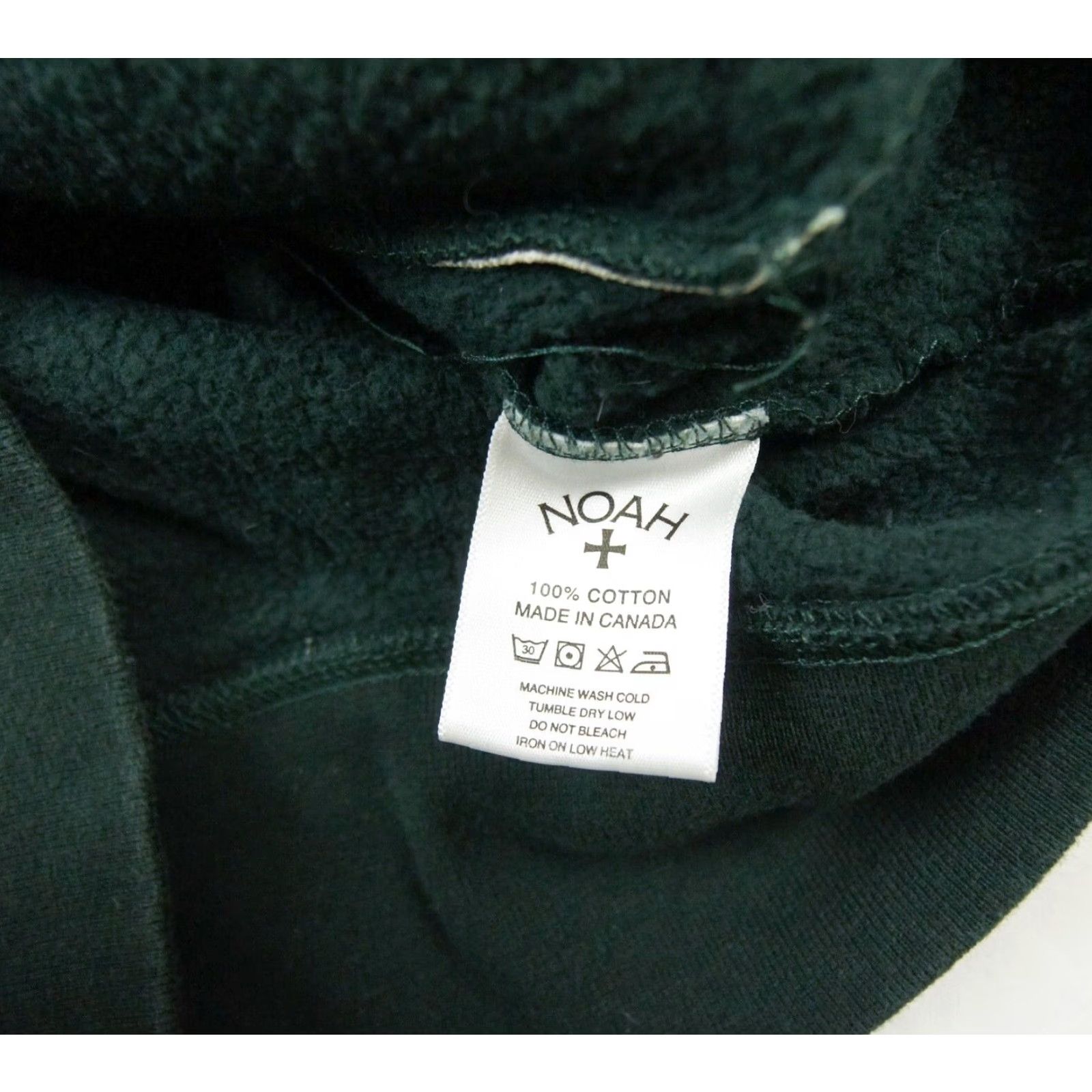 Noah VINTAGE NOAH Mens Hoodie Full Zip Sweatshirt All Seasons Green Fleece Logo Streetwear Large Size US M / EU 48-50 / 2 - 7 Thumbnail