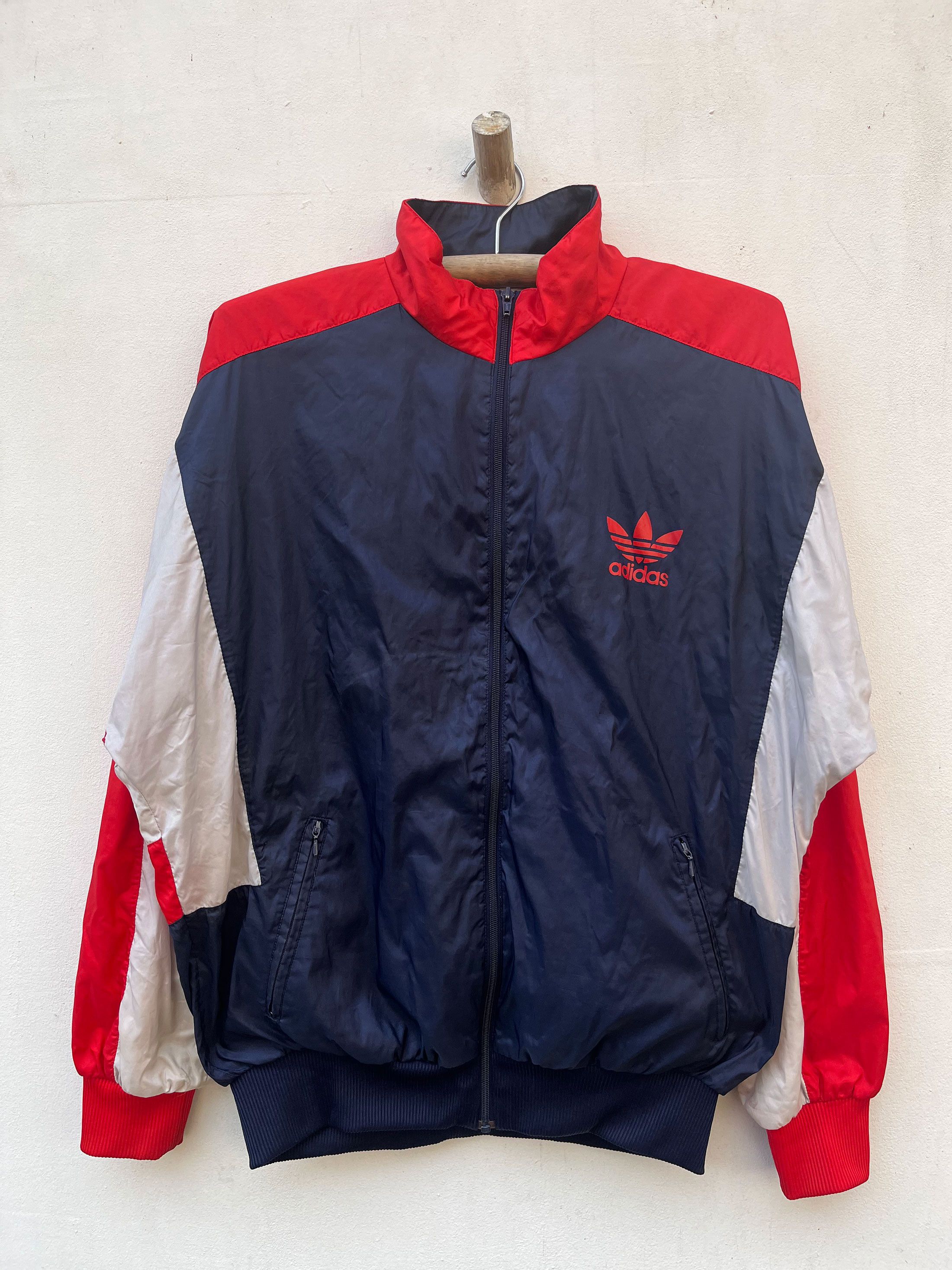 Adidas × Sports Specialties Vintage Adidas Original Trefoil Logo Zipper Windbreaker Size US L / EU 52-54 / 3 - 1 Thumbnail