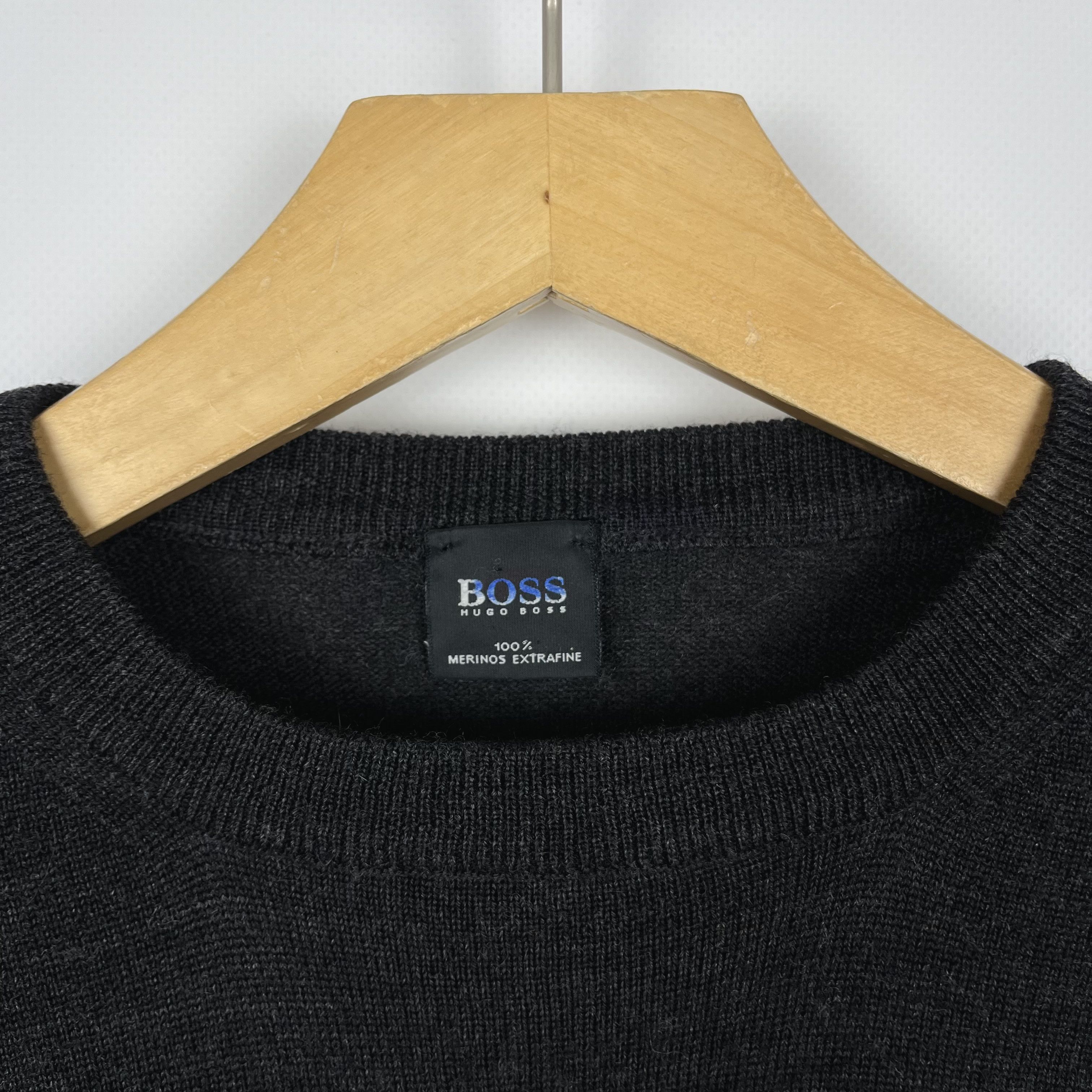 Hugo Boss Hugo Boss Merino Wool Crewneck Sweater Size US M / EU 48-50 / 2 - 7 Thumbnail