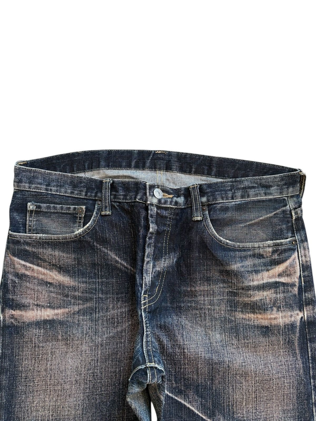 Takeo Kikuchi Vintage Takeo Kikuchi Rusty Mud Wash Distressed Bootcut Jean Size US 35 - 4 Thumbnail
