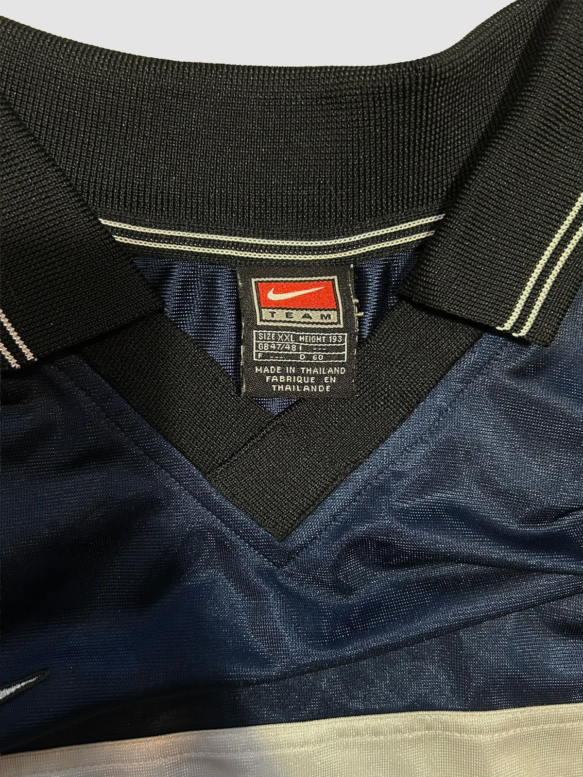 Nike 90s Nike Polo Shirt – Blue / White Stripe Size US XXL / EU 58 / 5 - 2 Thumbnail