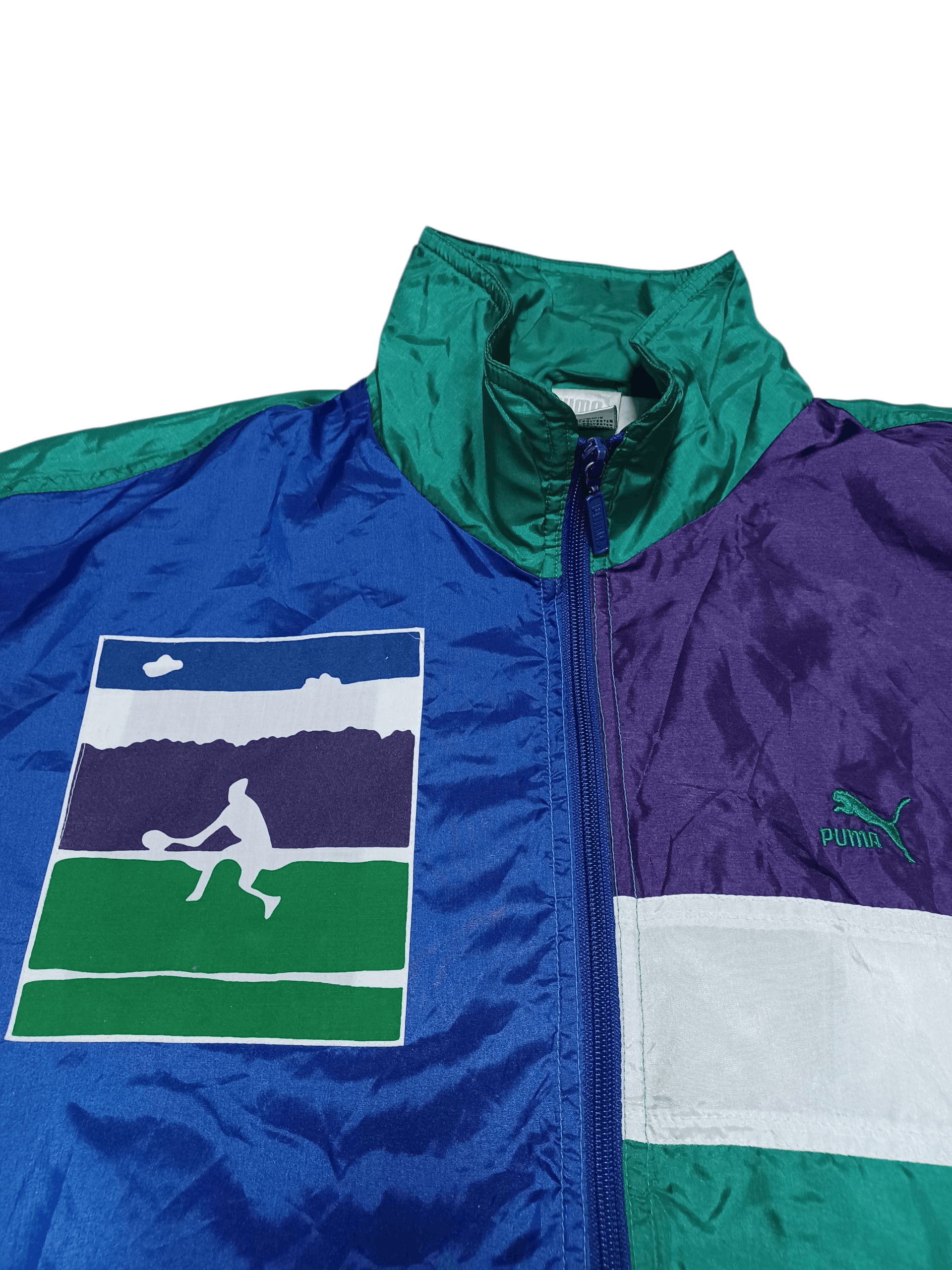 Puma PUMA TENNIS VINTAGE 90S NYLON TRACK JACKET Size US L / EU 52-54 / 3 - 2 Thumbnail