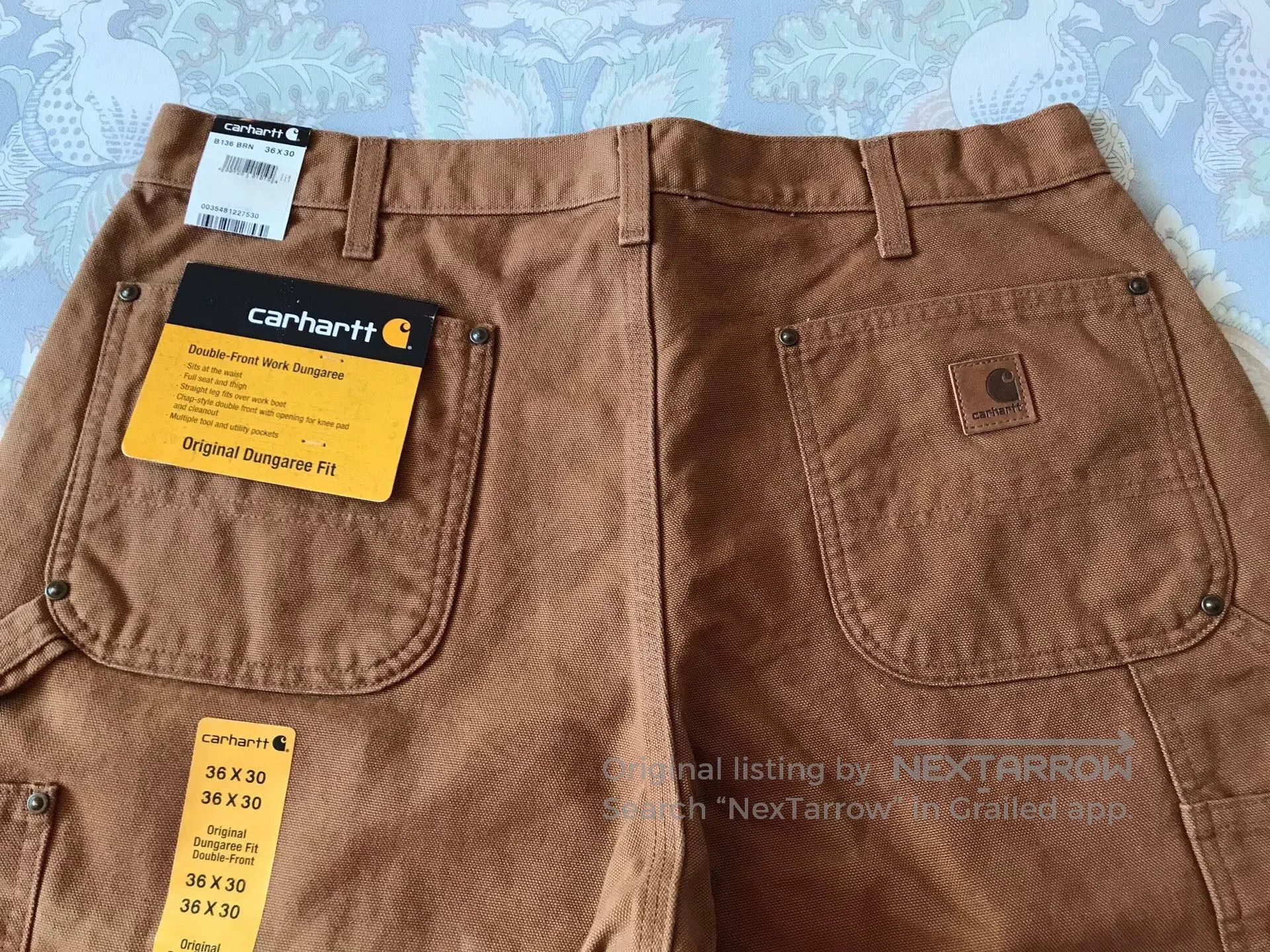 Carhartt Carhartt B136 Brown W36L30 Double Knee Pants. Size US 36 / EU 52 - 5 Thumbnail