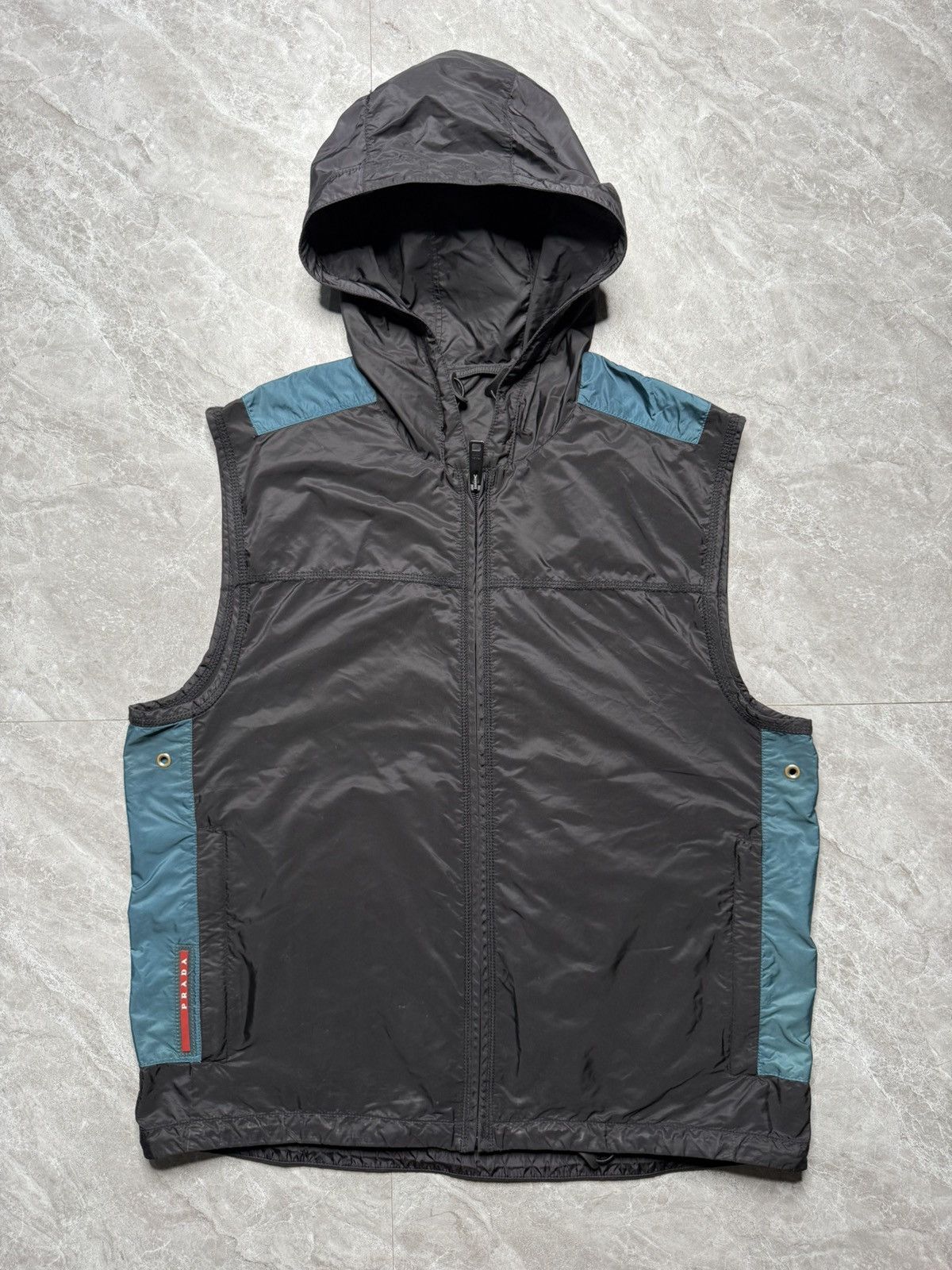 Prada Prada Sport Hooded Nylon Gillet Size US M / EU 48-50 / 2 - 1 Thumbnail