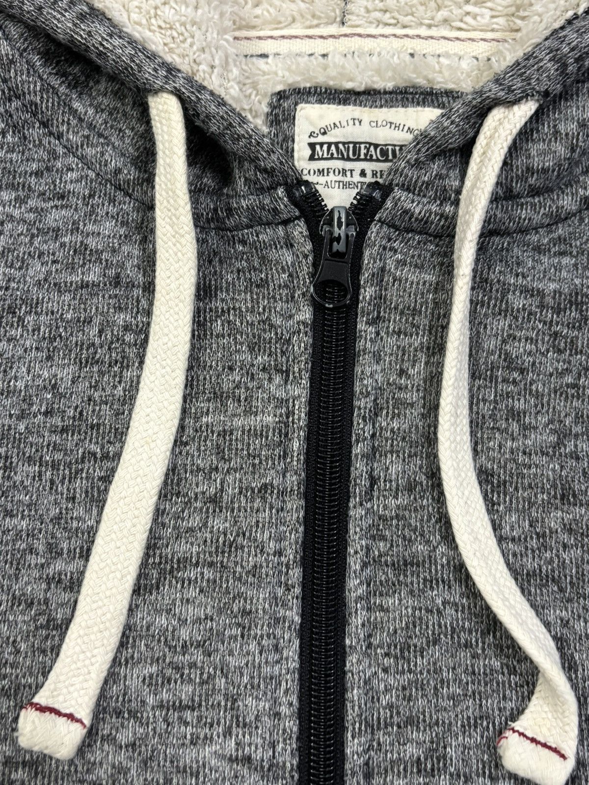 Japanese Brand Japanese Brand Anti Label Jean Sherpa Lined Full Zip Hoodie Size L / US 10 / IT 46 - 5 Thumbnail