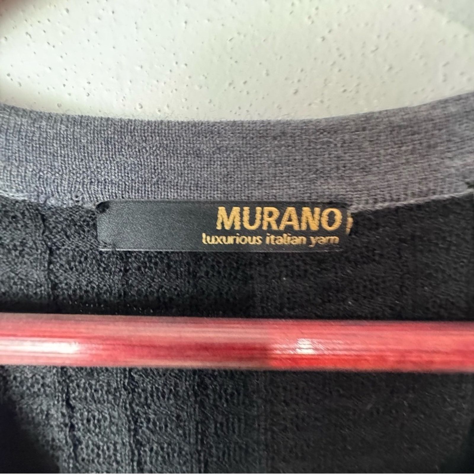 Murano Murano Black Grey Marino Wool Sweater Vest Men’s Size Large Size US L / EU 52-54 / 3 - 9 Thumbnail