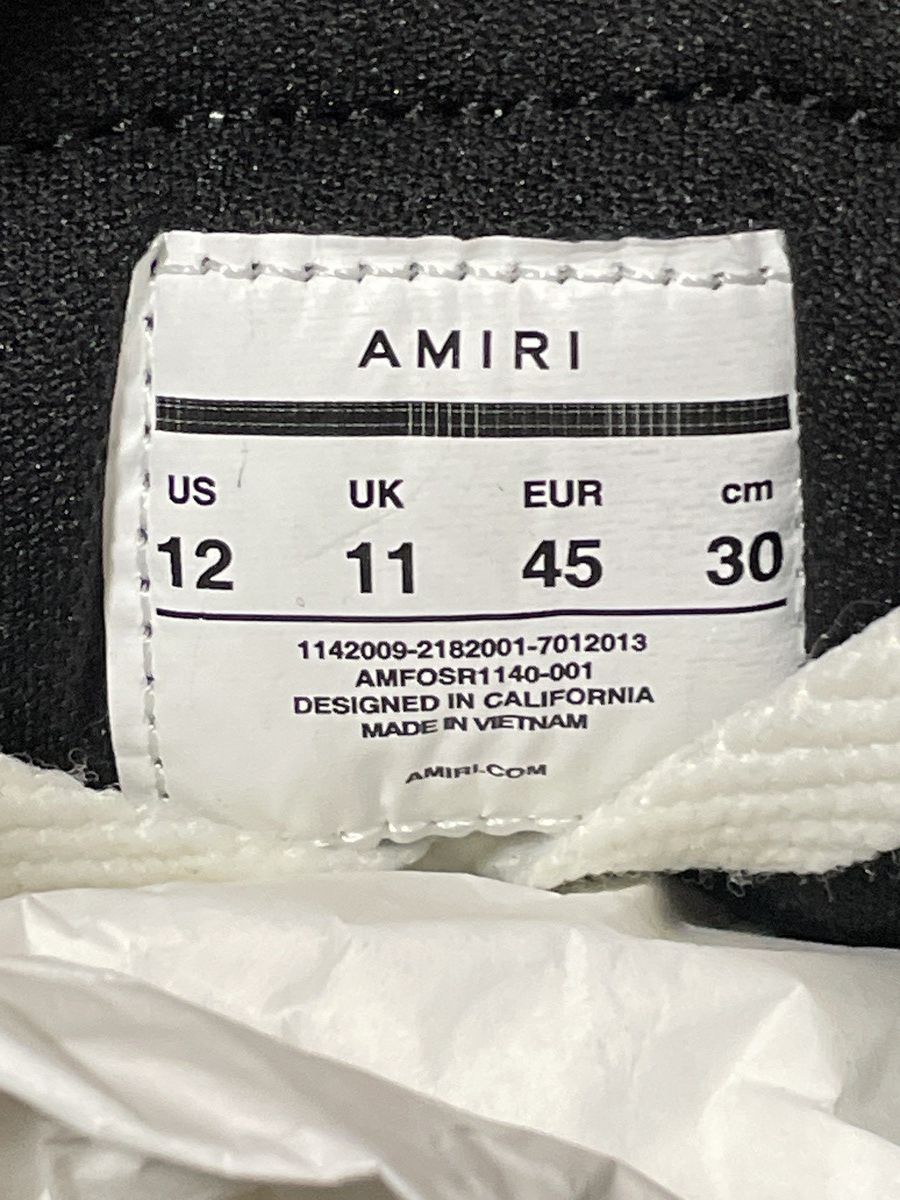 Amiri Amiri Shoes Skel Top Lows Black Bandana Size US 12 / EU 45 - 7 Thumbnail