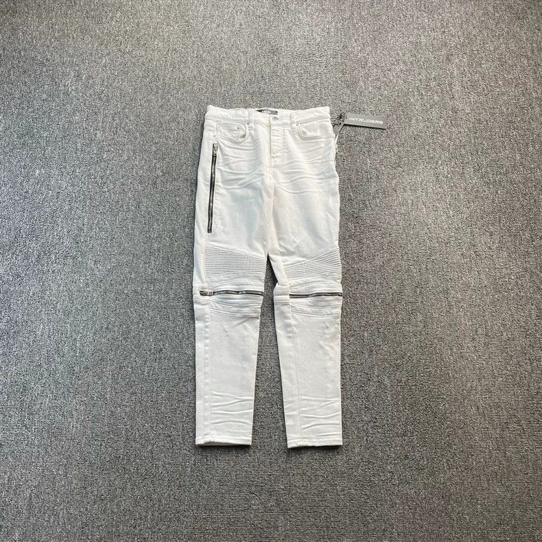 Amiri white zipper jeans