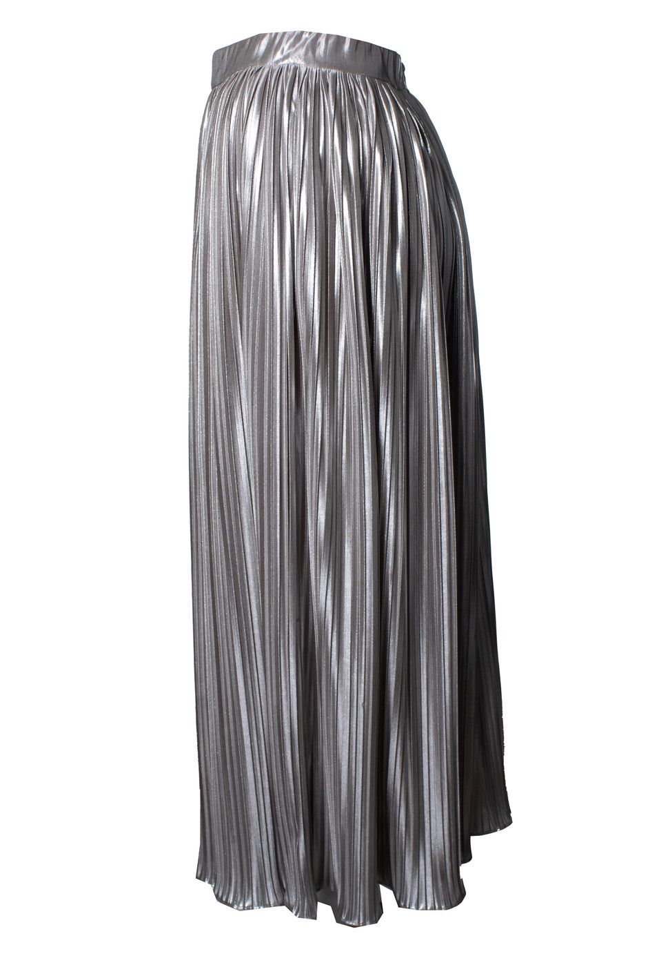 Other Saloni, metallic pleated skirt Size 28" / US 6 / IT 42 - 2 Thumbnail