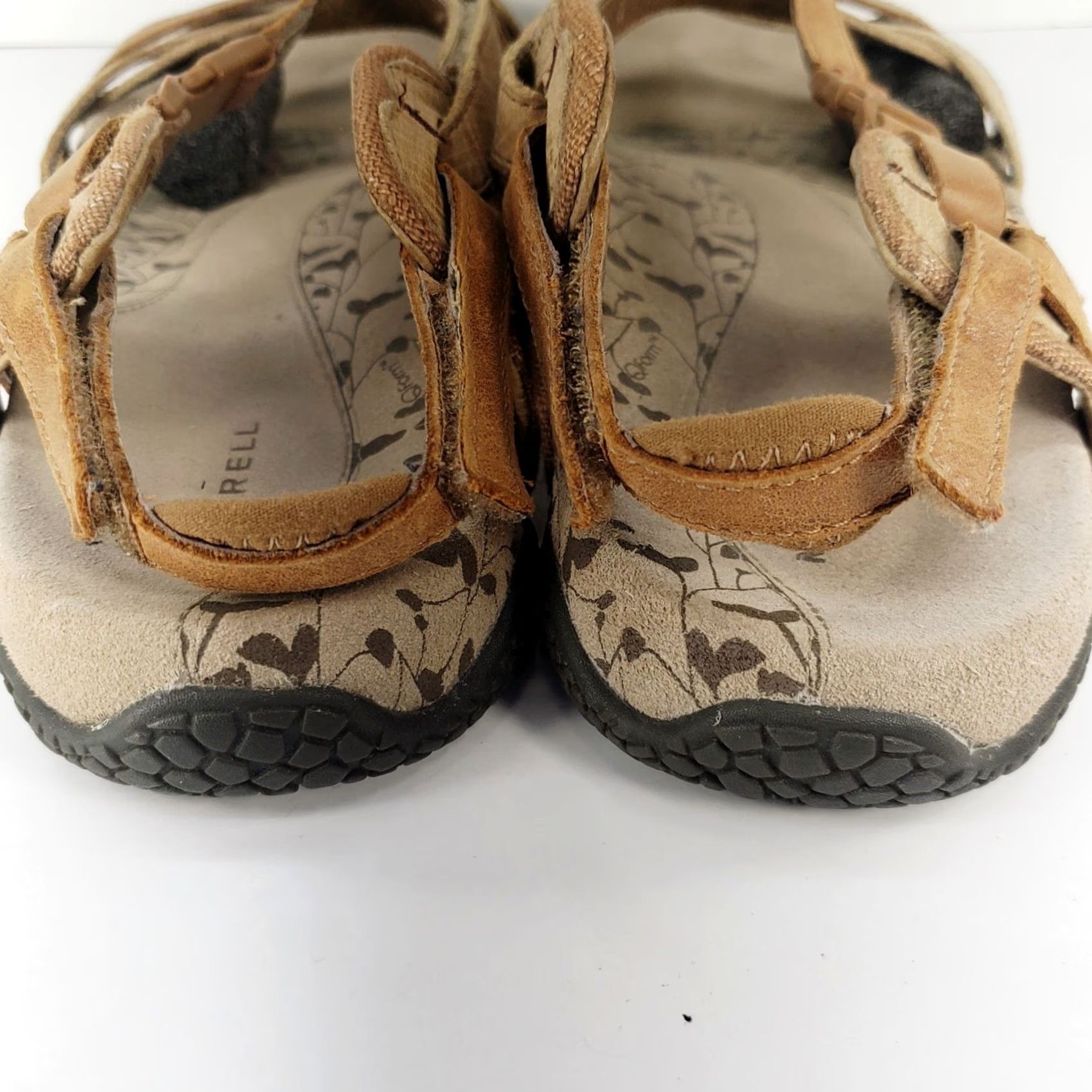 Merrell Merrell Sandal Women Brown Leather Open Toe Strappy San Remo Flat Buckle Shoe 9 USA Size US 9 / IT 39 - 6 Thumbnail