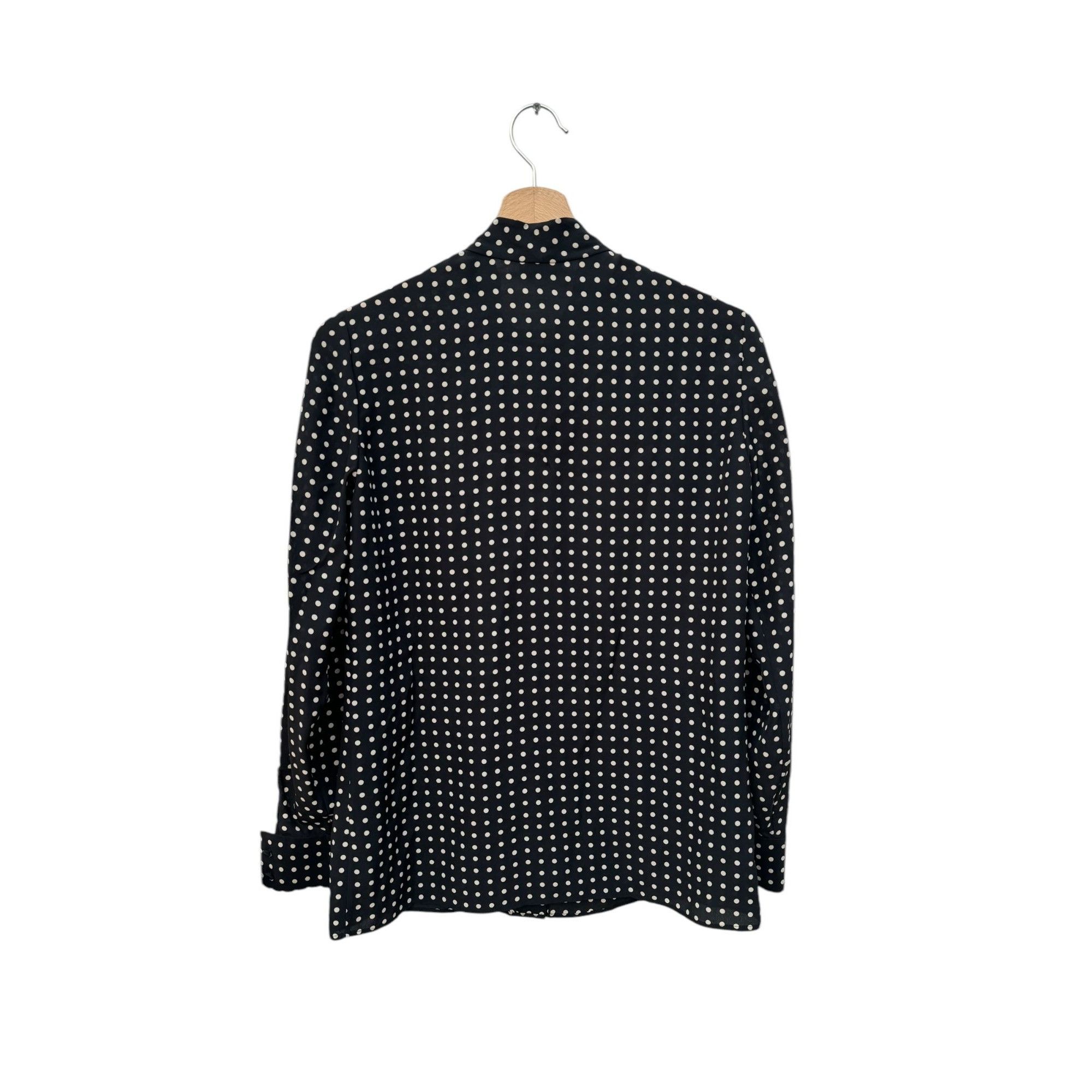 Saint Laurent Paris Silk Dot Shirt Size M / US 6-8 / IT 42-44 - 4 Thumbnail