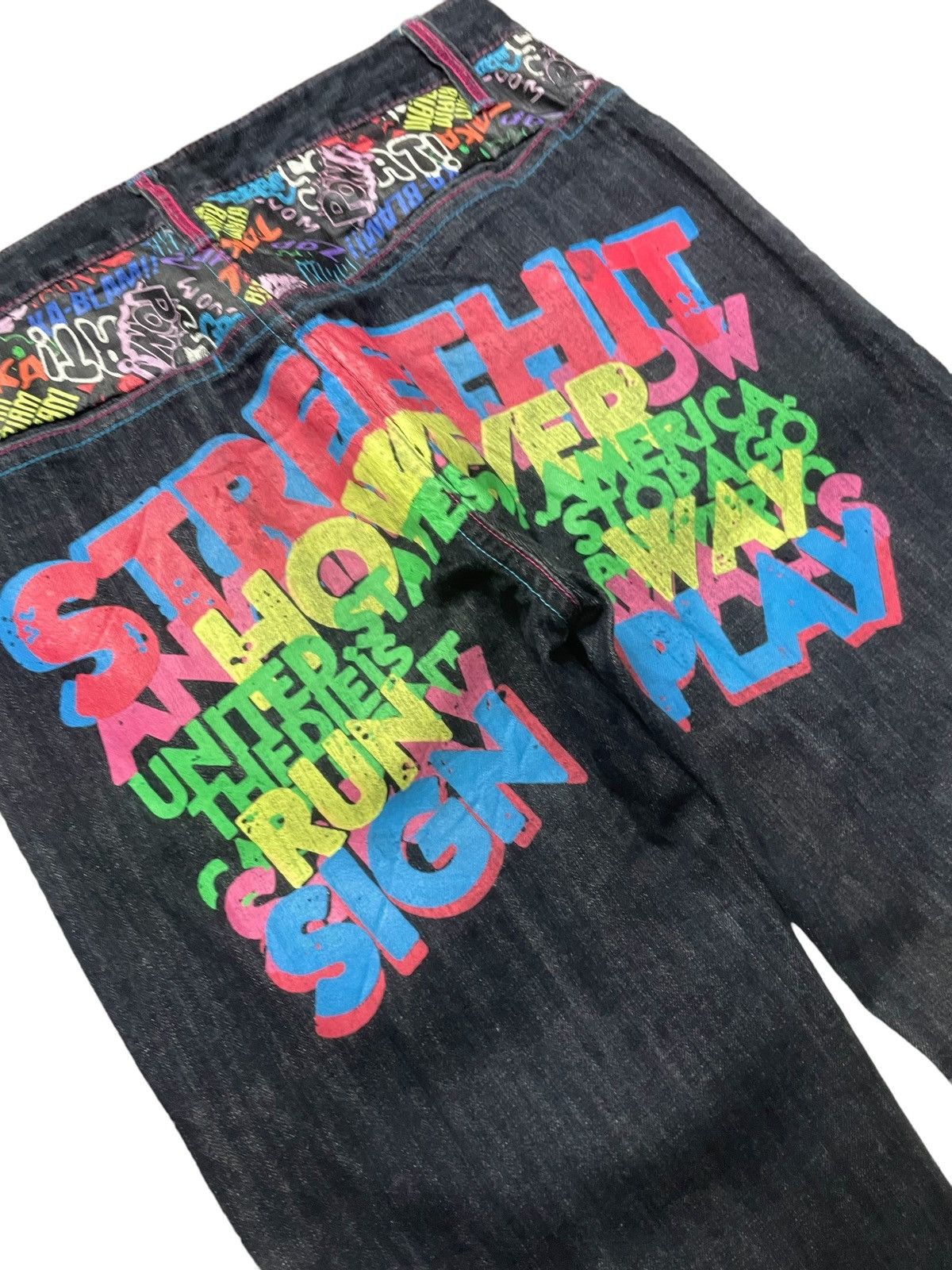 Japanese Brand Clone Devgru Daicock graffiti Evisu Styled Men Denim Pants Size US 30 / EU 46 - 10 Thumbnail